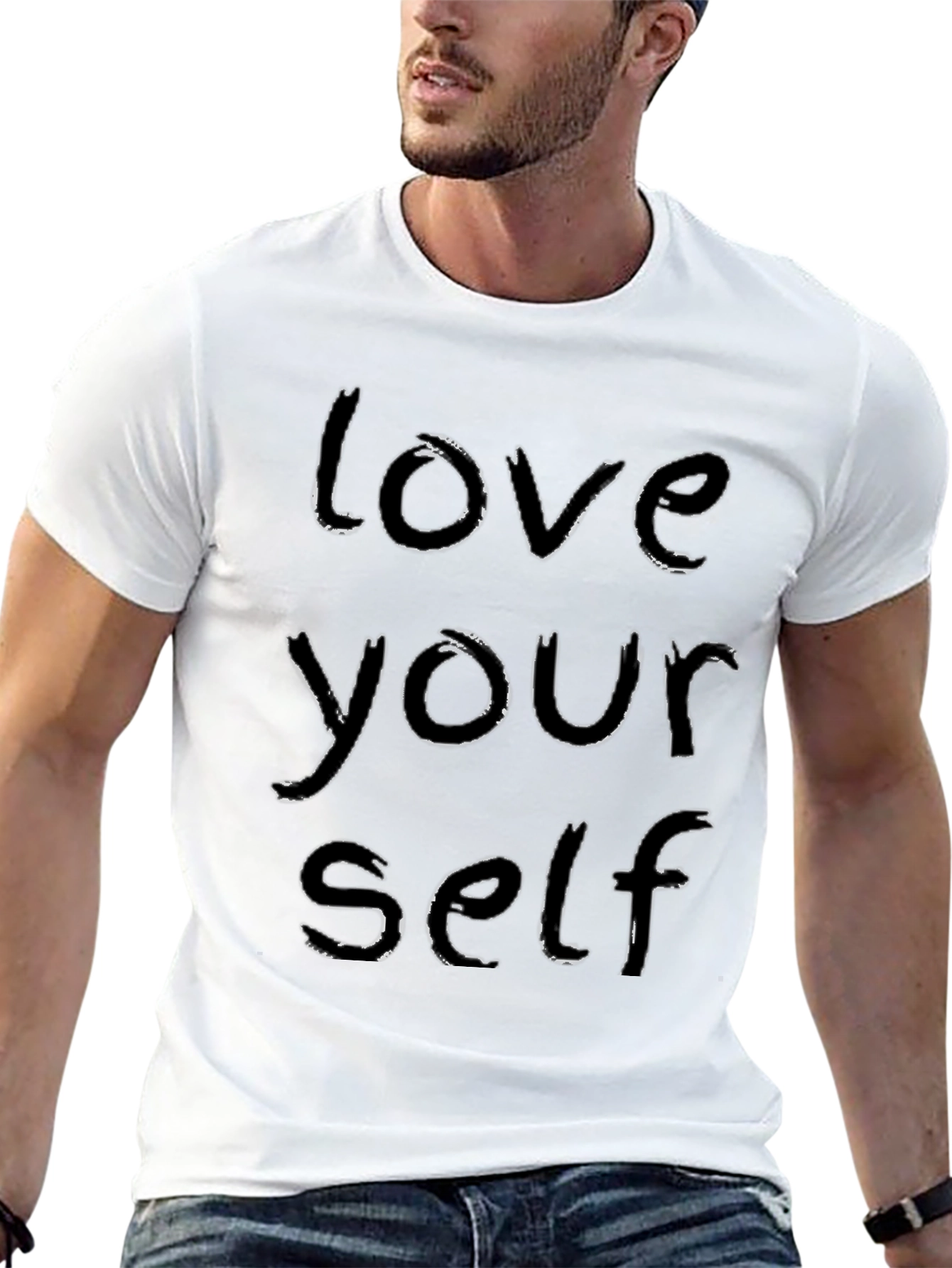 Love Yourself Graphic Tee - Black