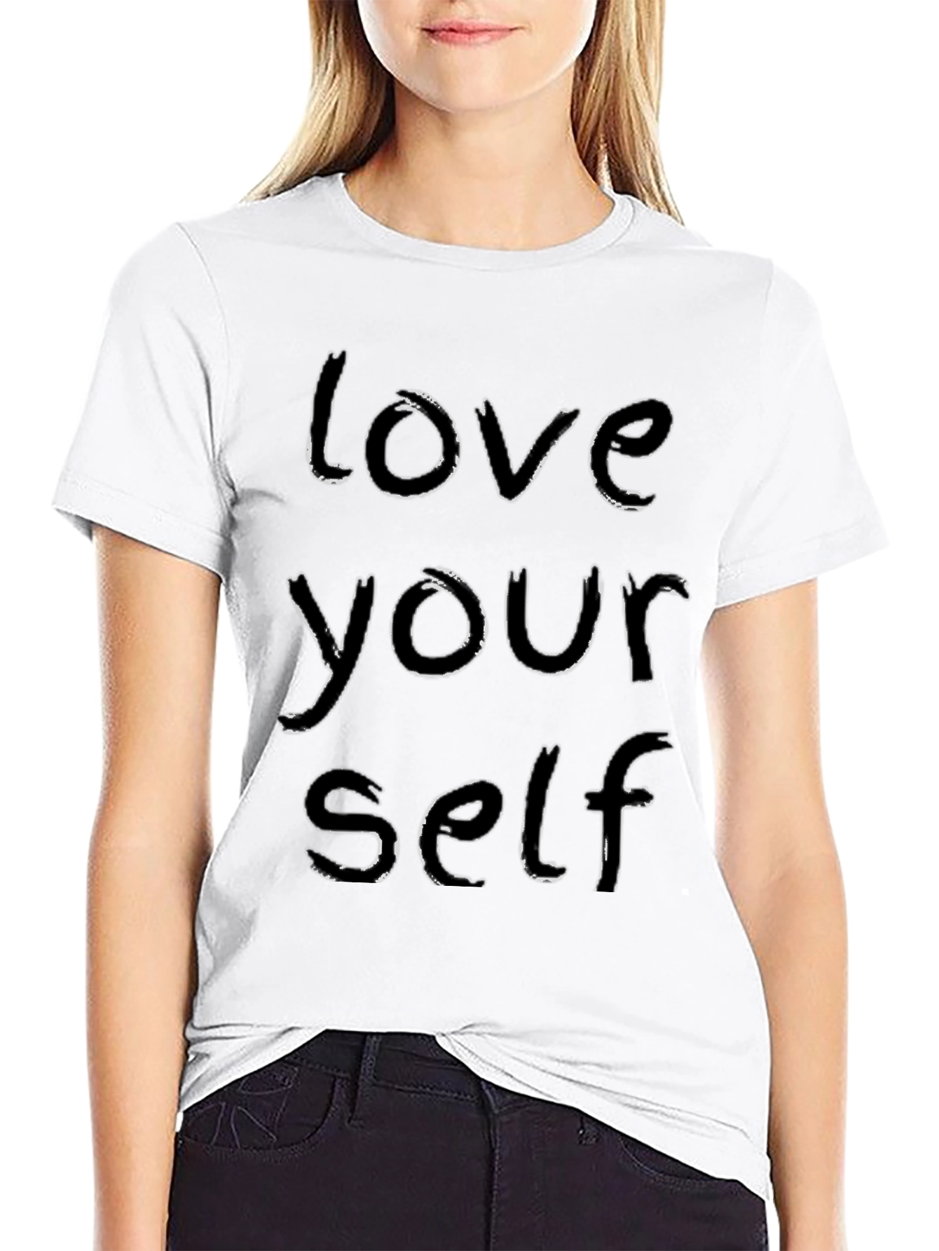 Love Yourself Graphic Tee - Black