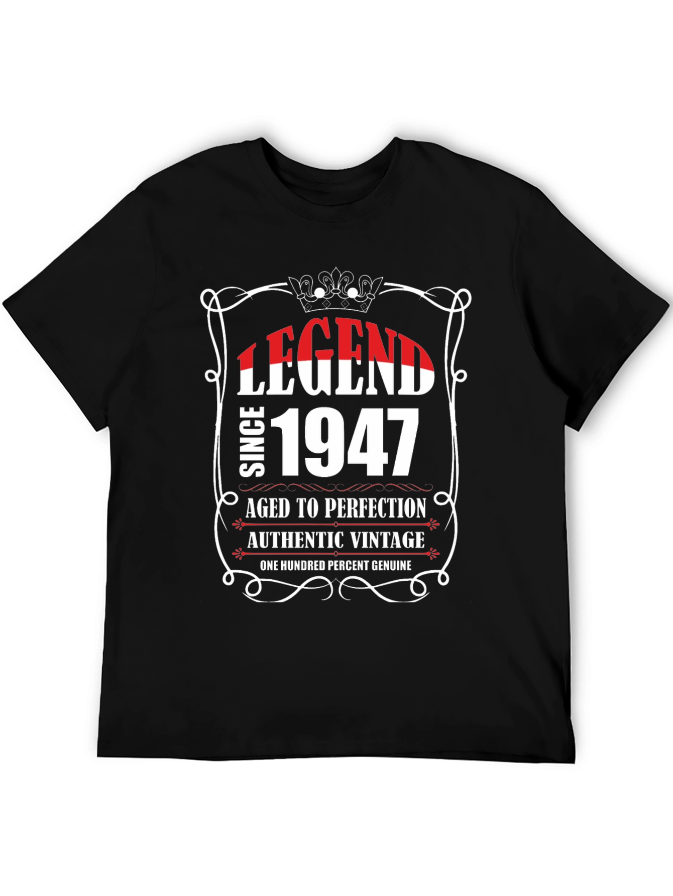 Legend Since 1947 Black Graphic T-Shirt