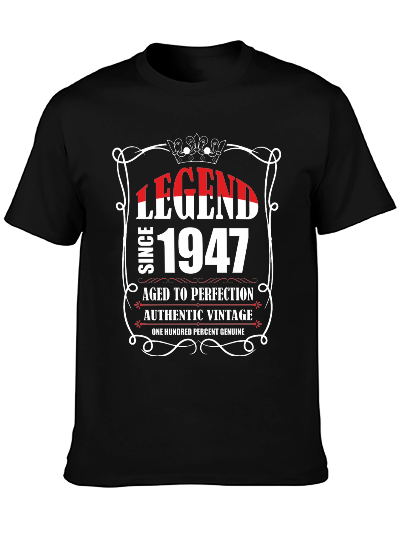 Legend Since 1947 Black Graphic T-Shirt