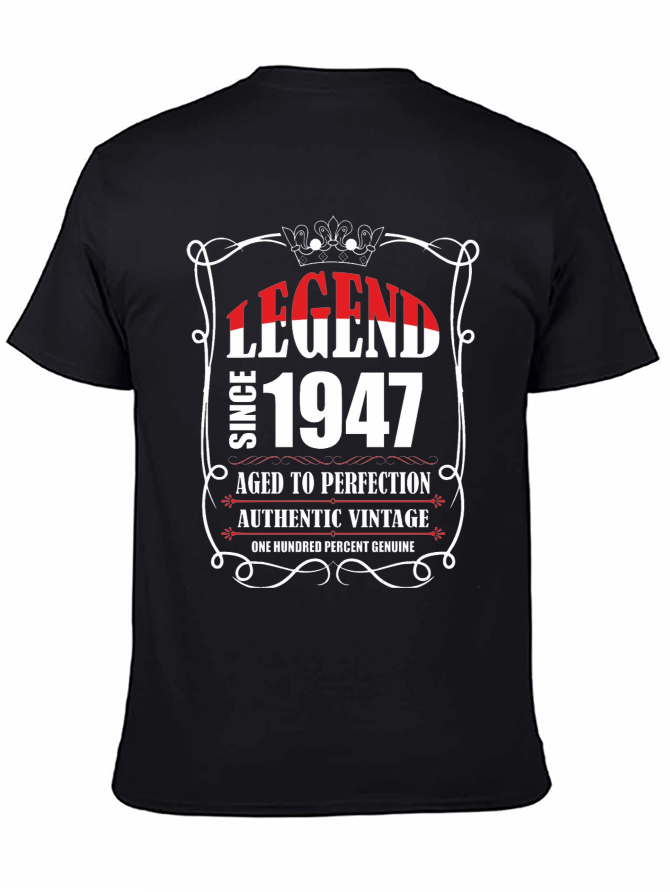 Legend Since 1947 Black Graphic T-Shirt