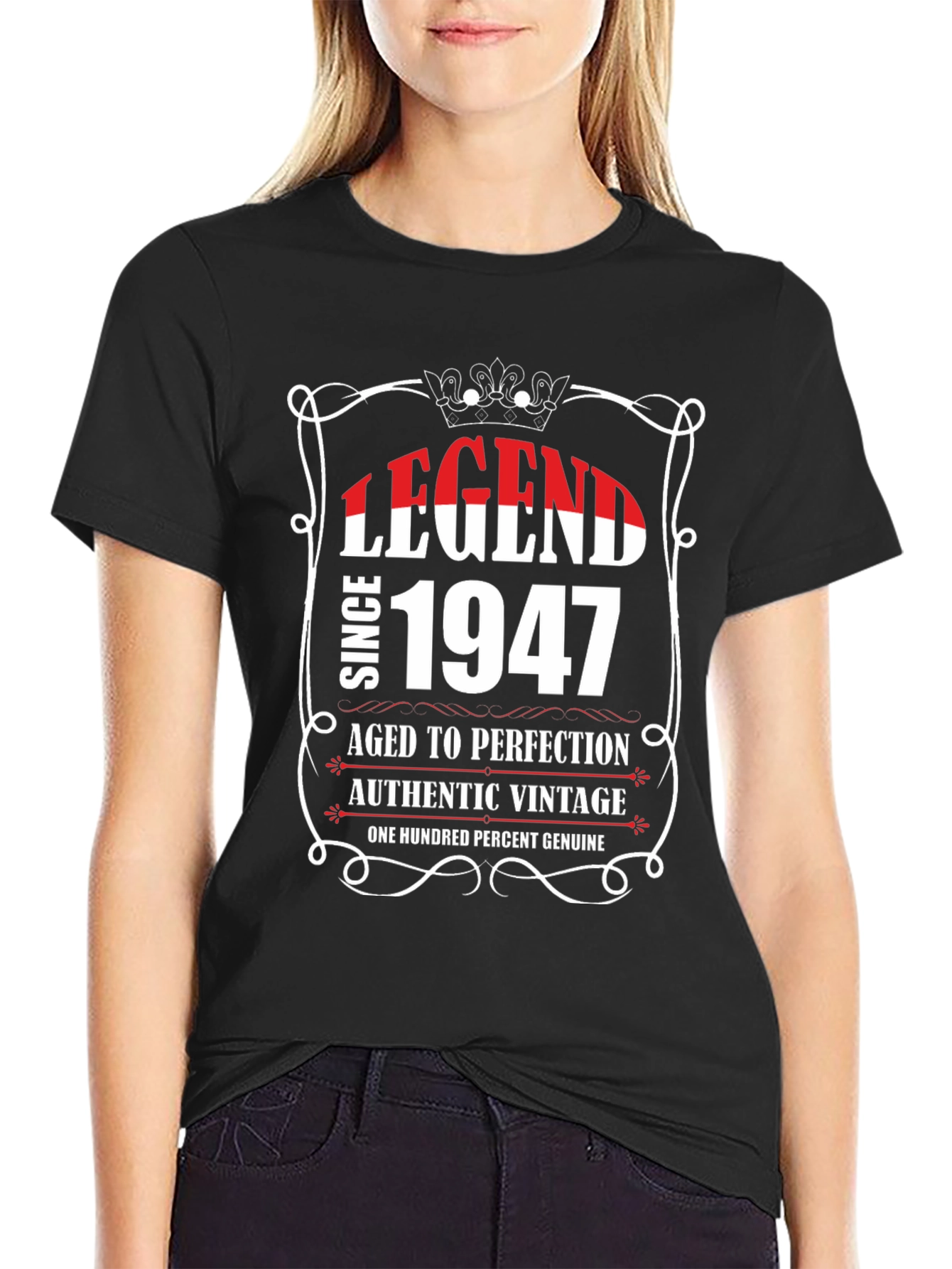Legend Since 1947 Black Graphic T-Shirt