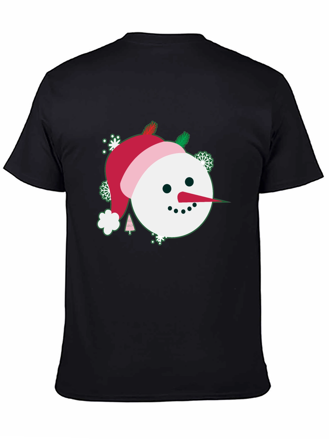 Festive Snowman Graphic Tee - Holiday Cheer