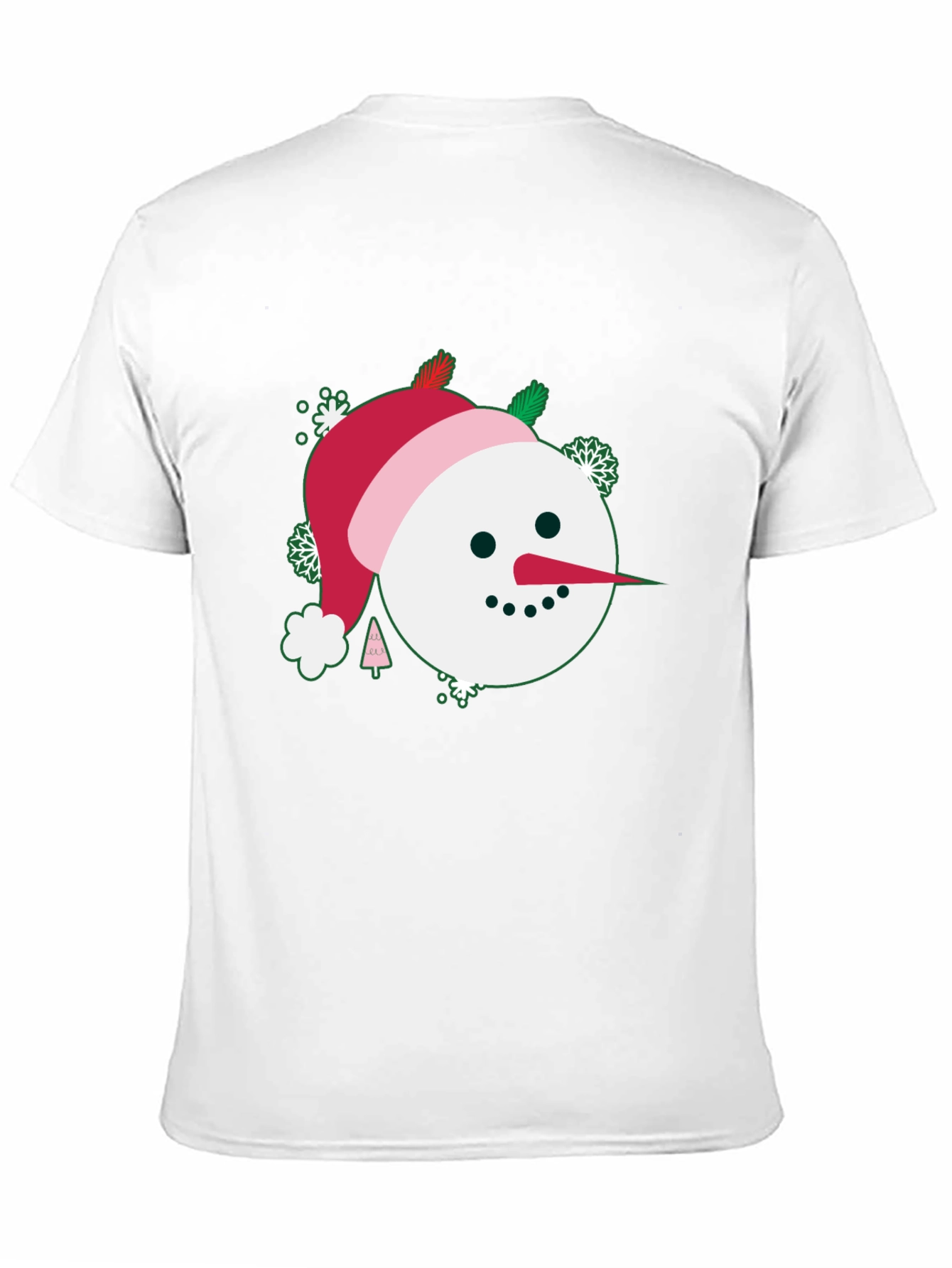 Festive Snowman Graphic Tee - Holiday Cheer