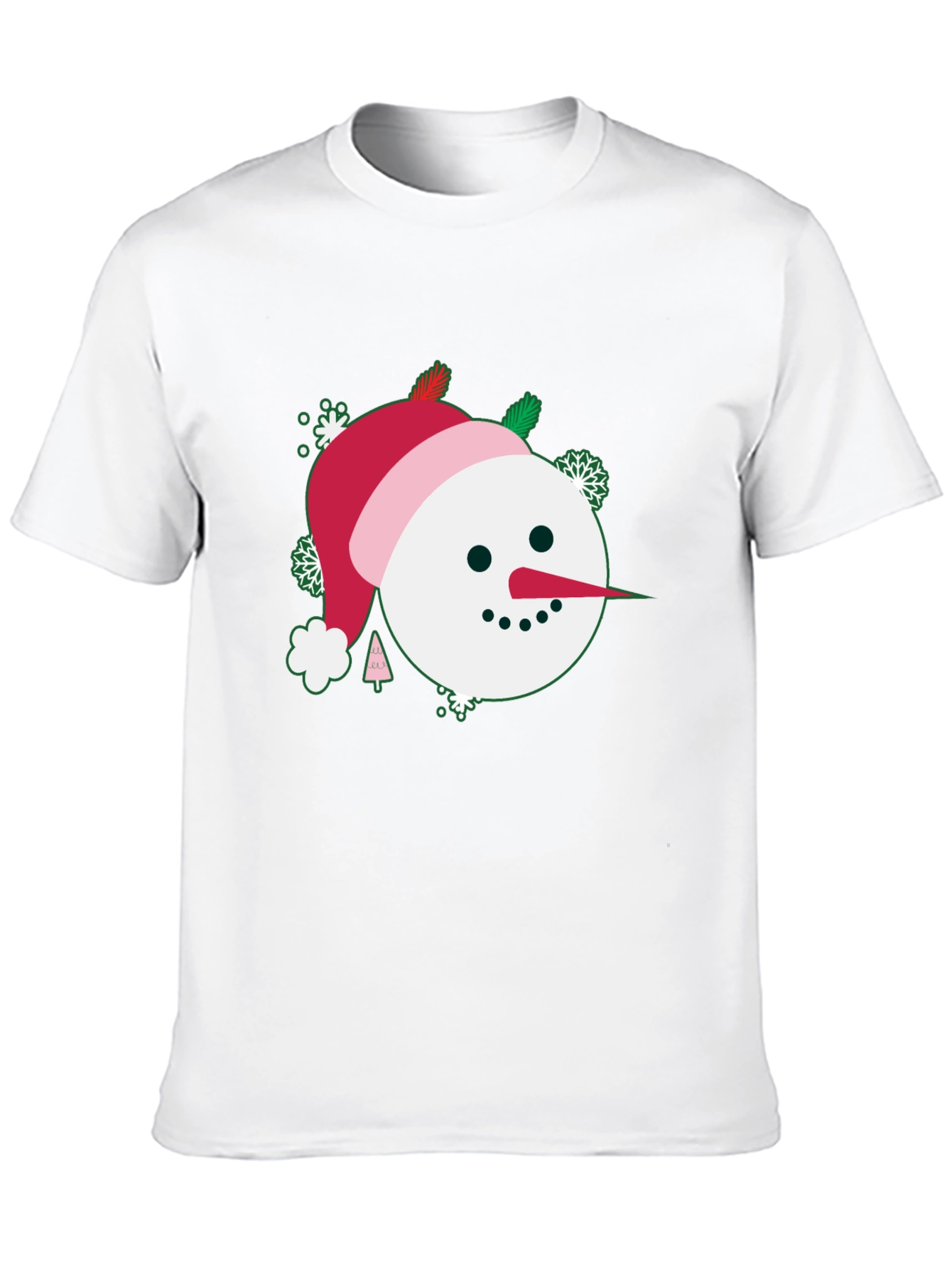 Festive Snowman Graphic Tee - Holiday Cheer
