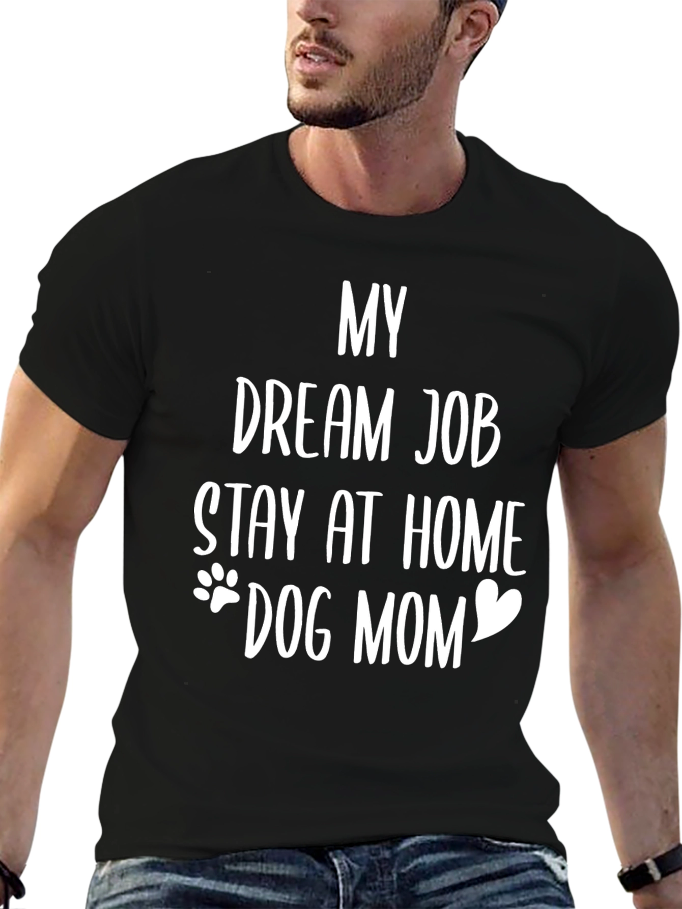 Stay at Home Dog Mom Tee