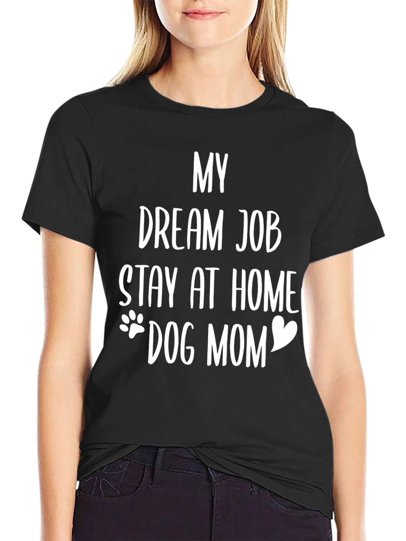 Stay at Home Dog Mom Tee