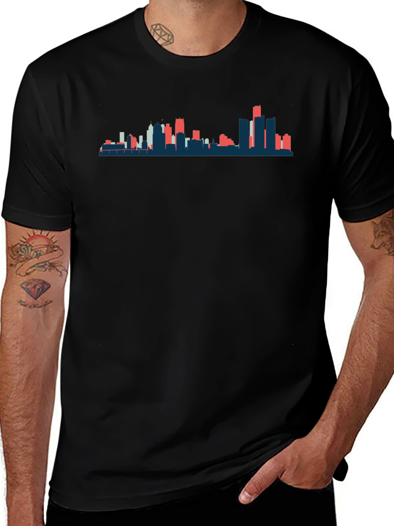 City Skyline Graphic T-Shirt - Urban Style