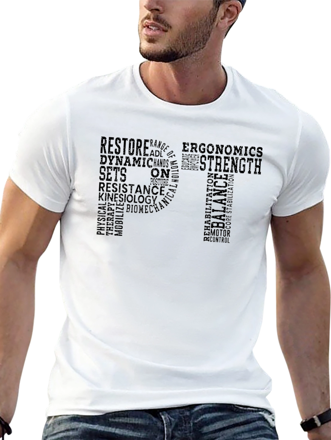 Physical Therapy Word Cloud T-Shirt