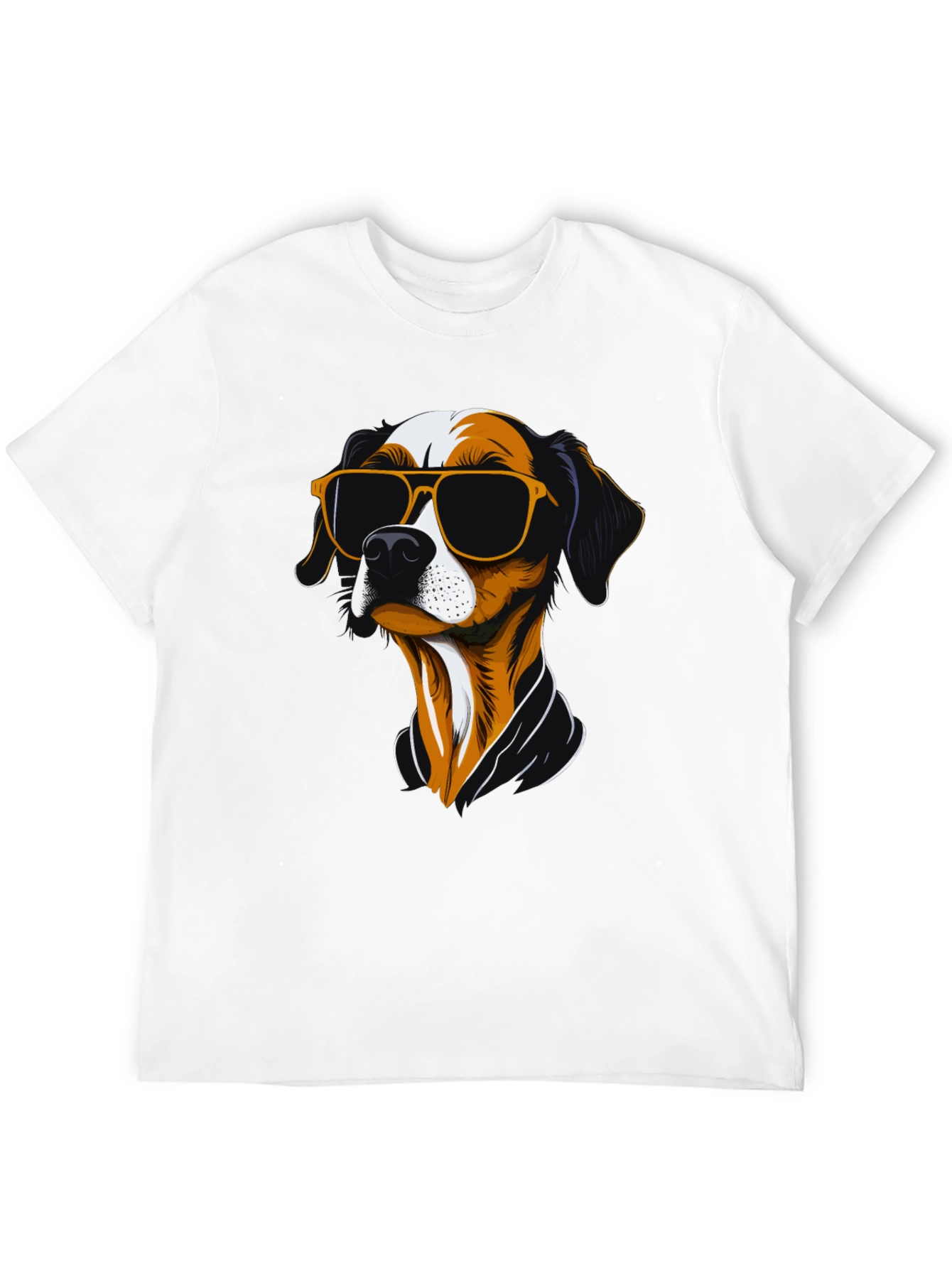 Cool Dog Graphic T-Shirt - Mens Black Tee