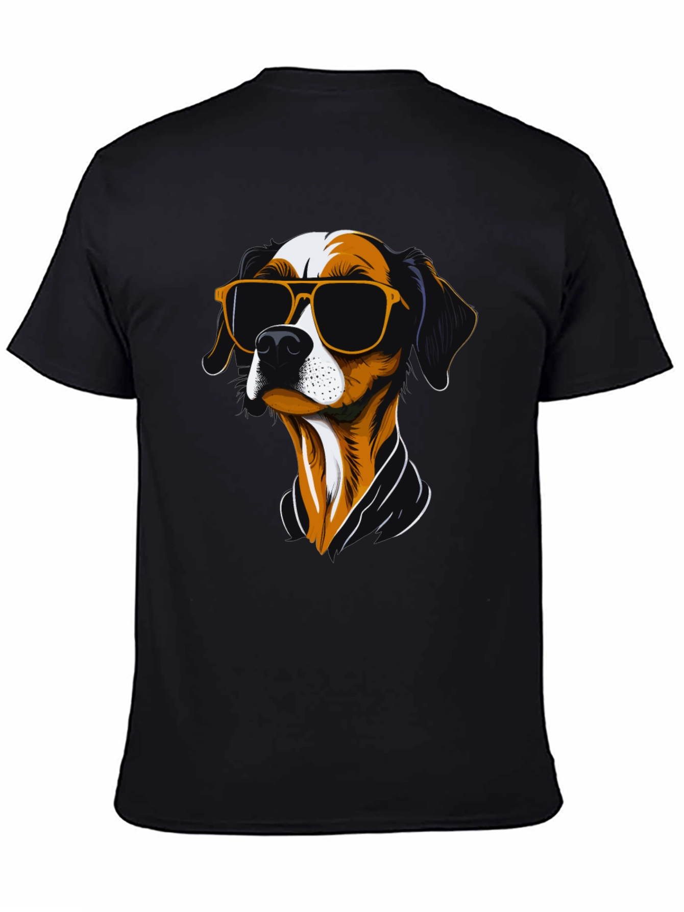 Cool Dog Graphic T-Shirt - Mens Black Tee
