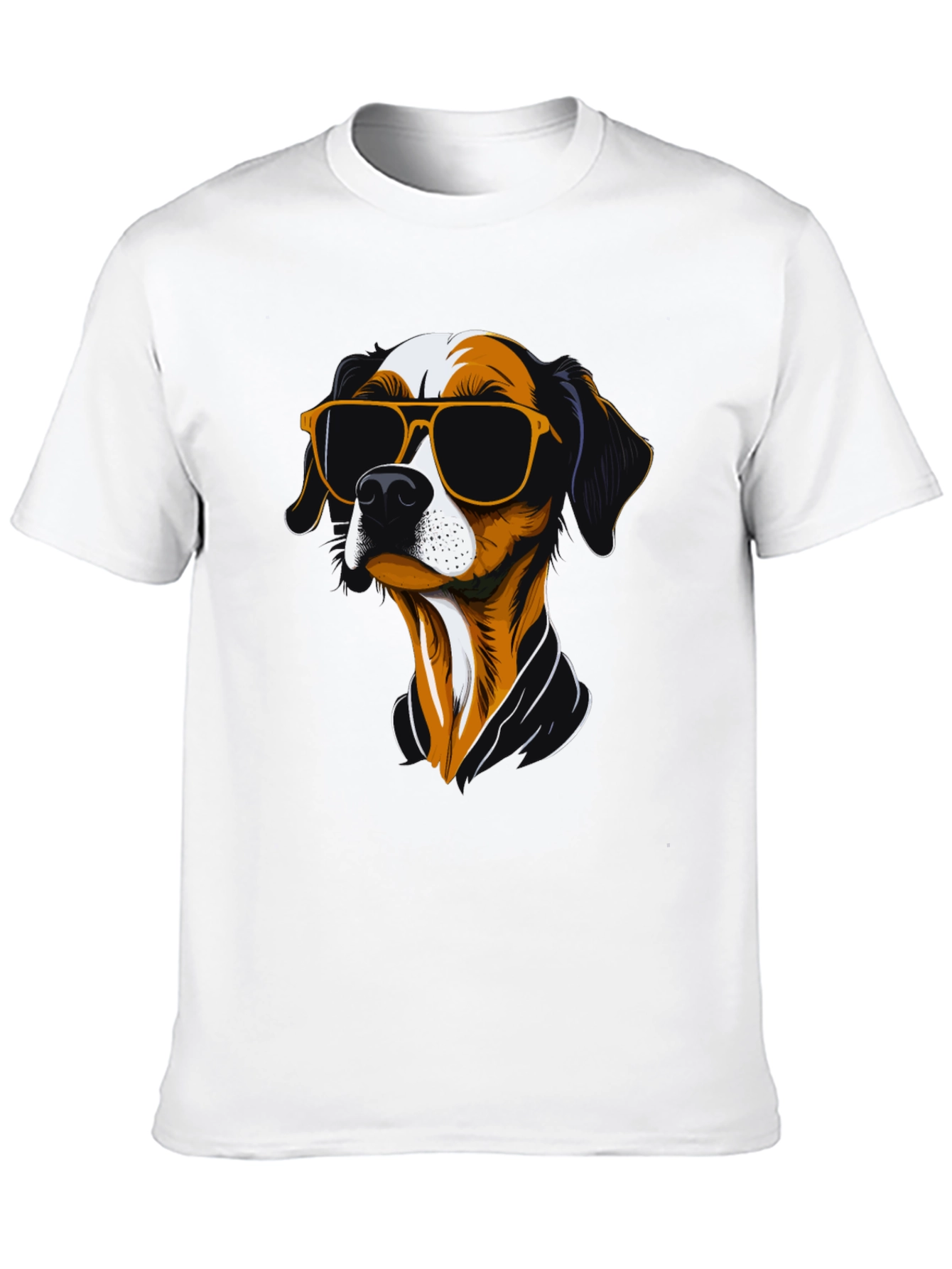 Cool Dog Graphic T-Shirt - Mens Black Tee