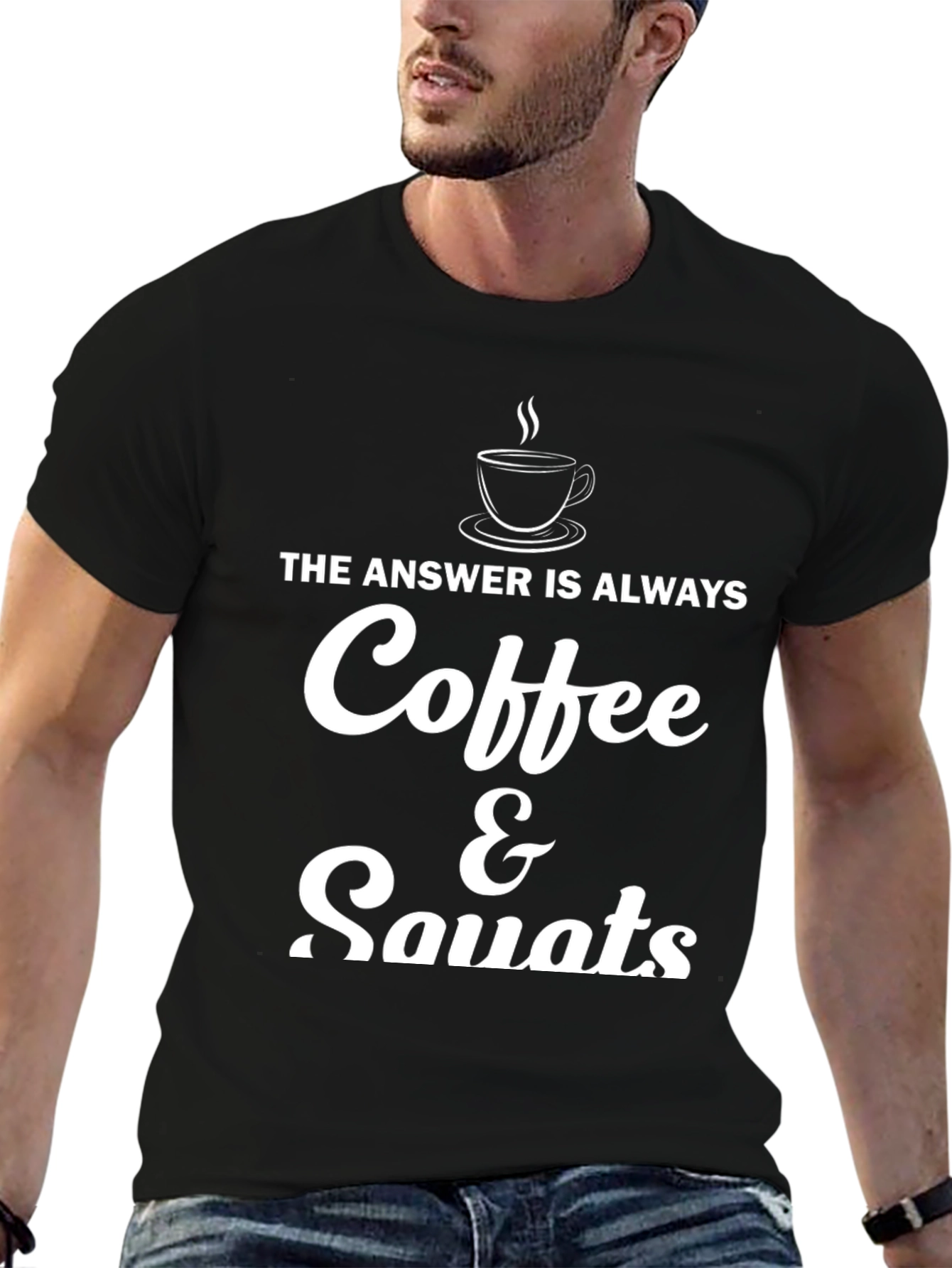 Coffee & Squats T-Shirt - Workout Motivation Tee