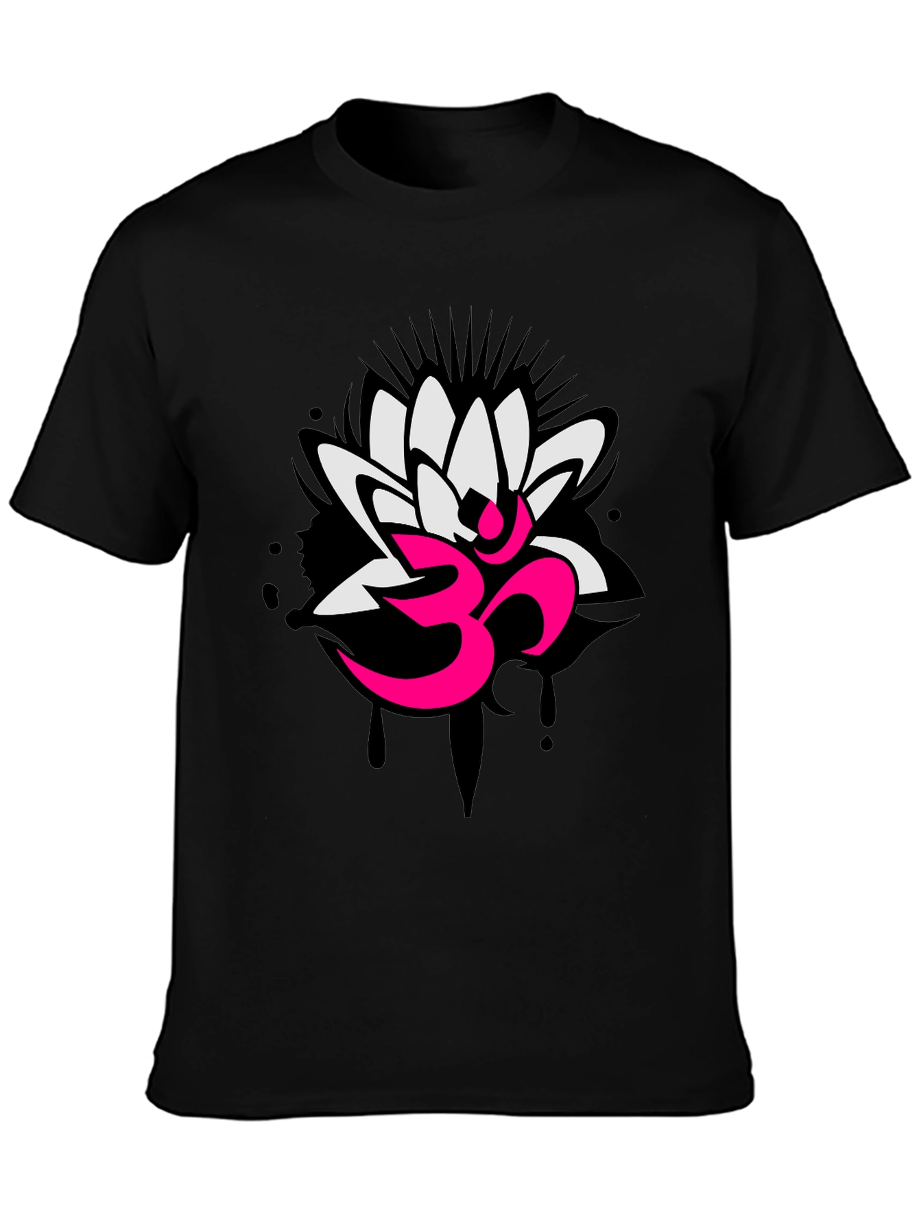Om Lotus Graphic Tee - Yoga Inspired Design