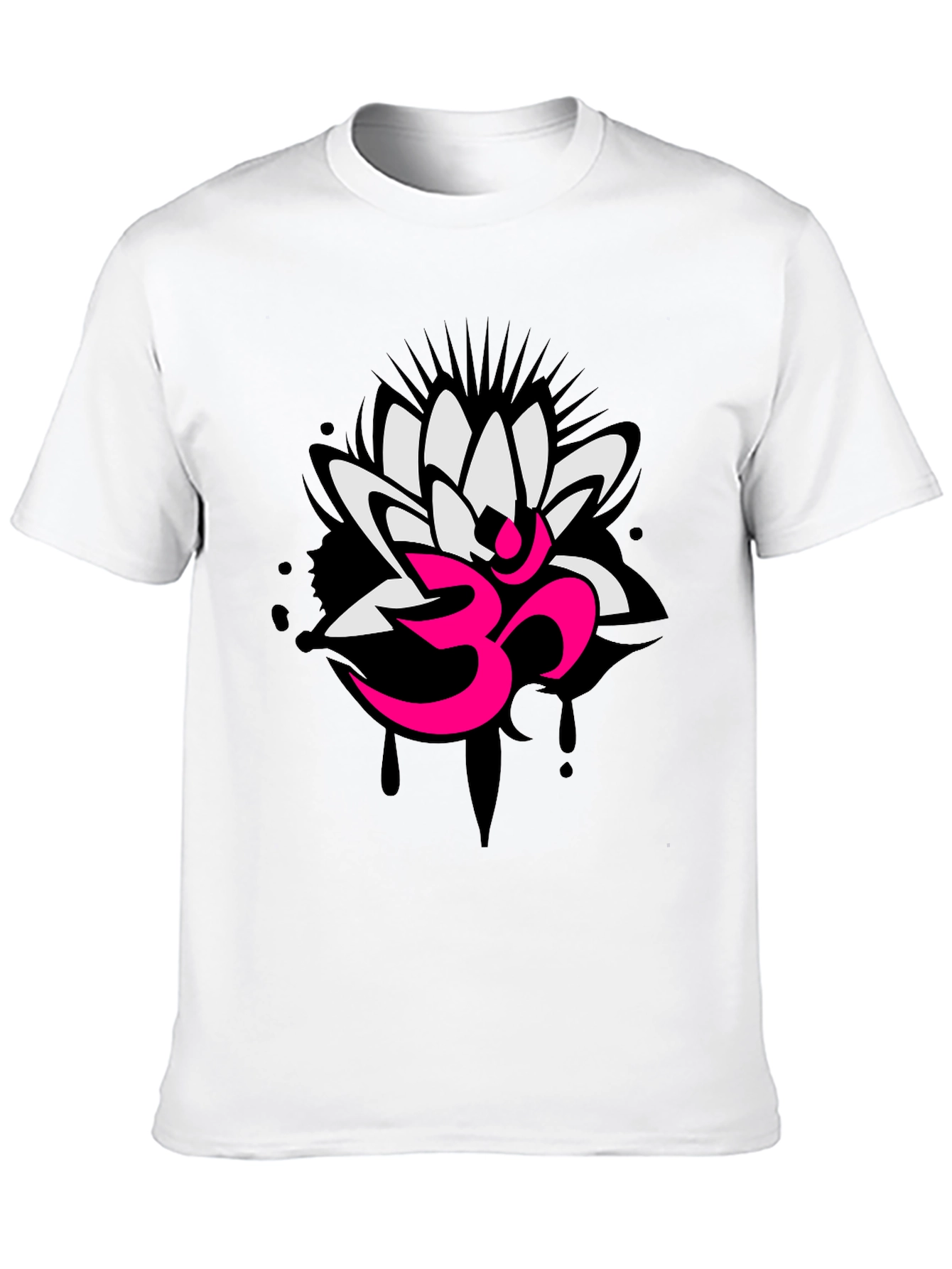 Om Lotus Graphic Tee - Yoga Inspired Design