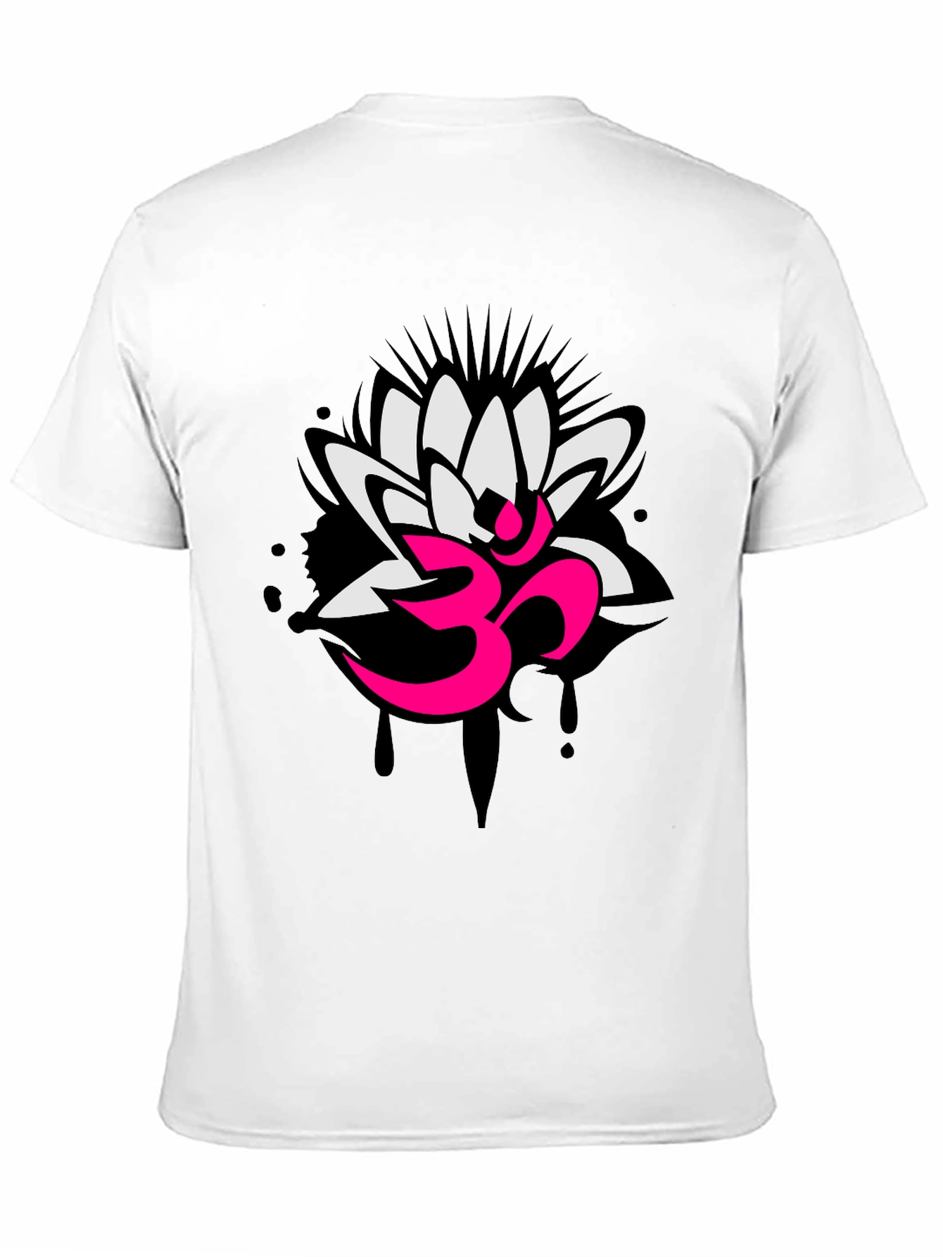 Om Lotus Graphic Tee - Yoga Inspired Design