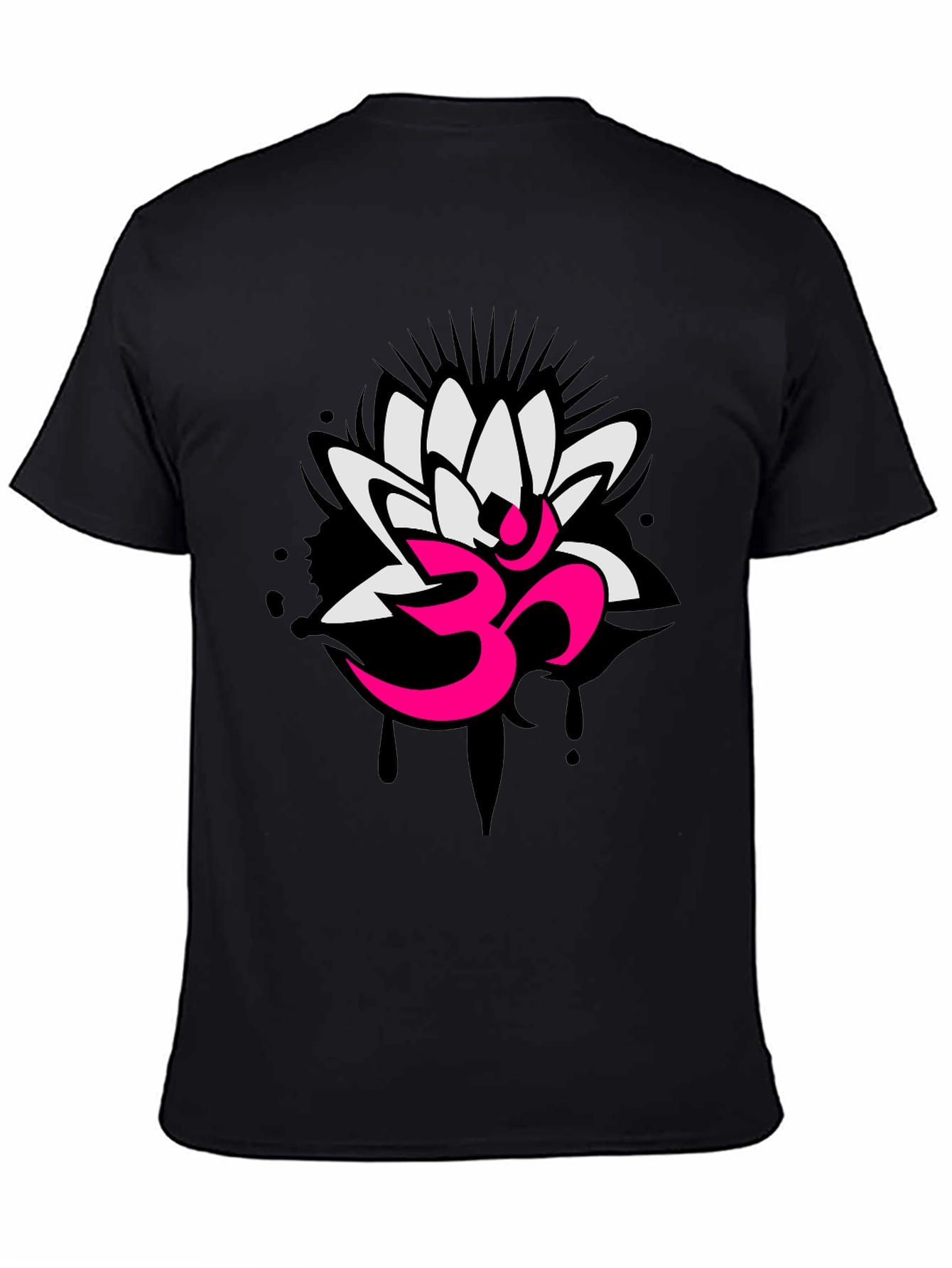 Om Lotus Graphic Tee - Yoga Inspired Design
