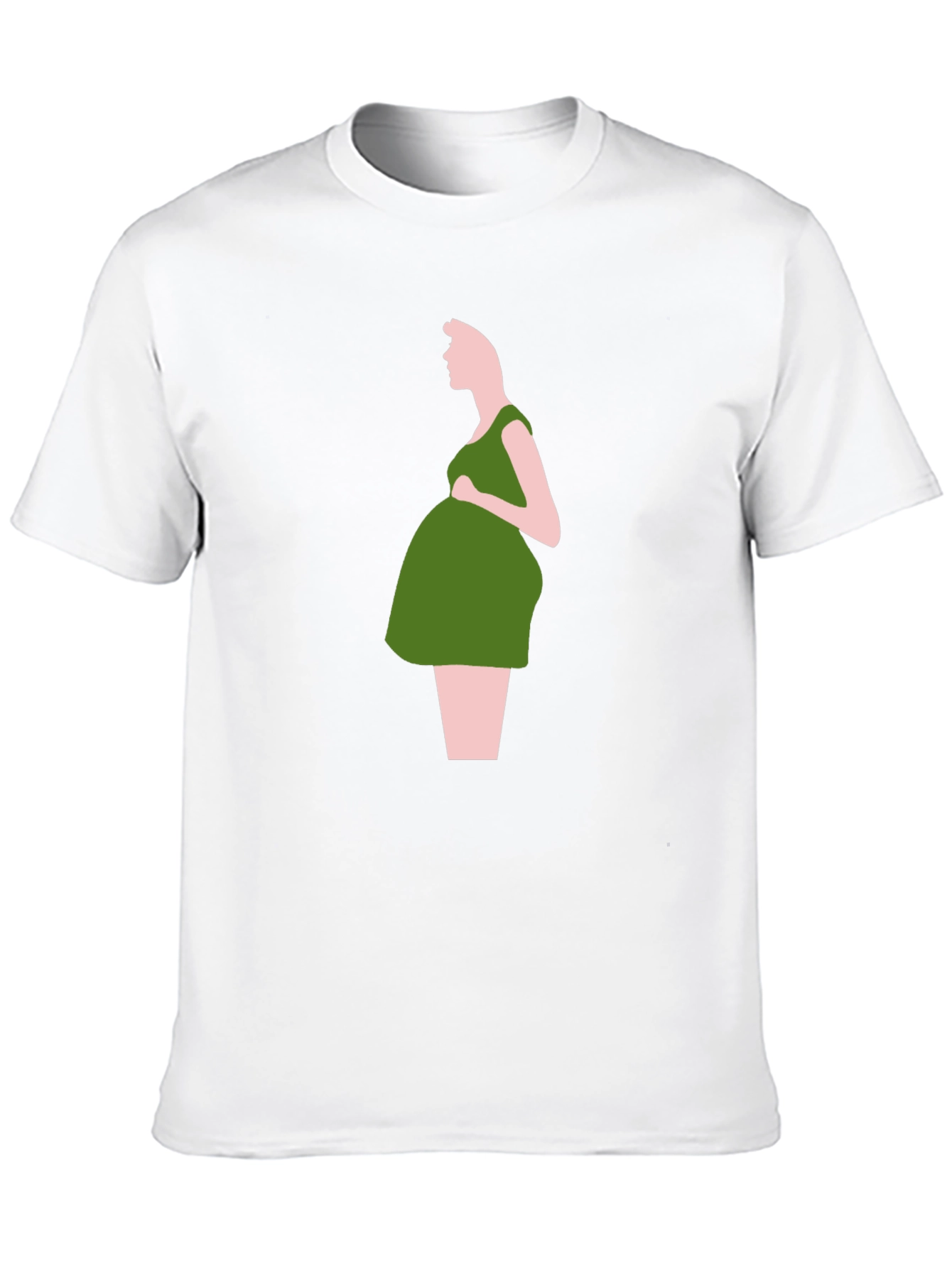 Stylish Pregnancy Silhouette T-Shirt