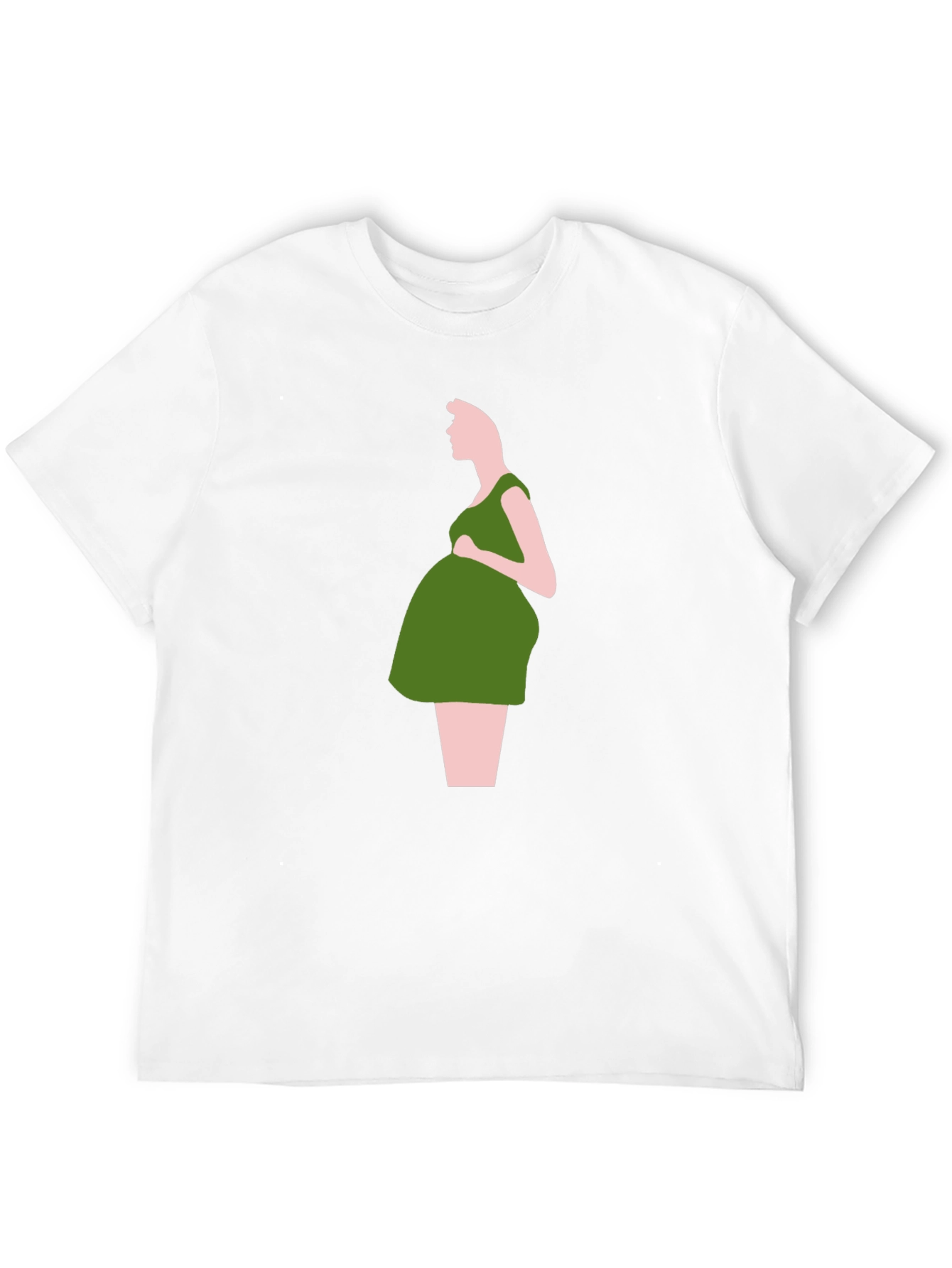Stylish Pregnancy Silhouette T-Shirt