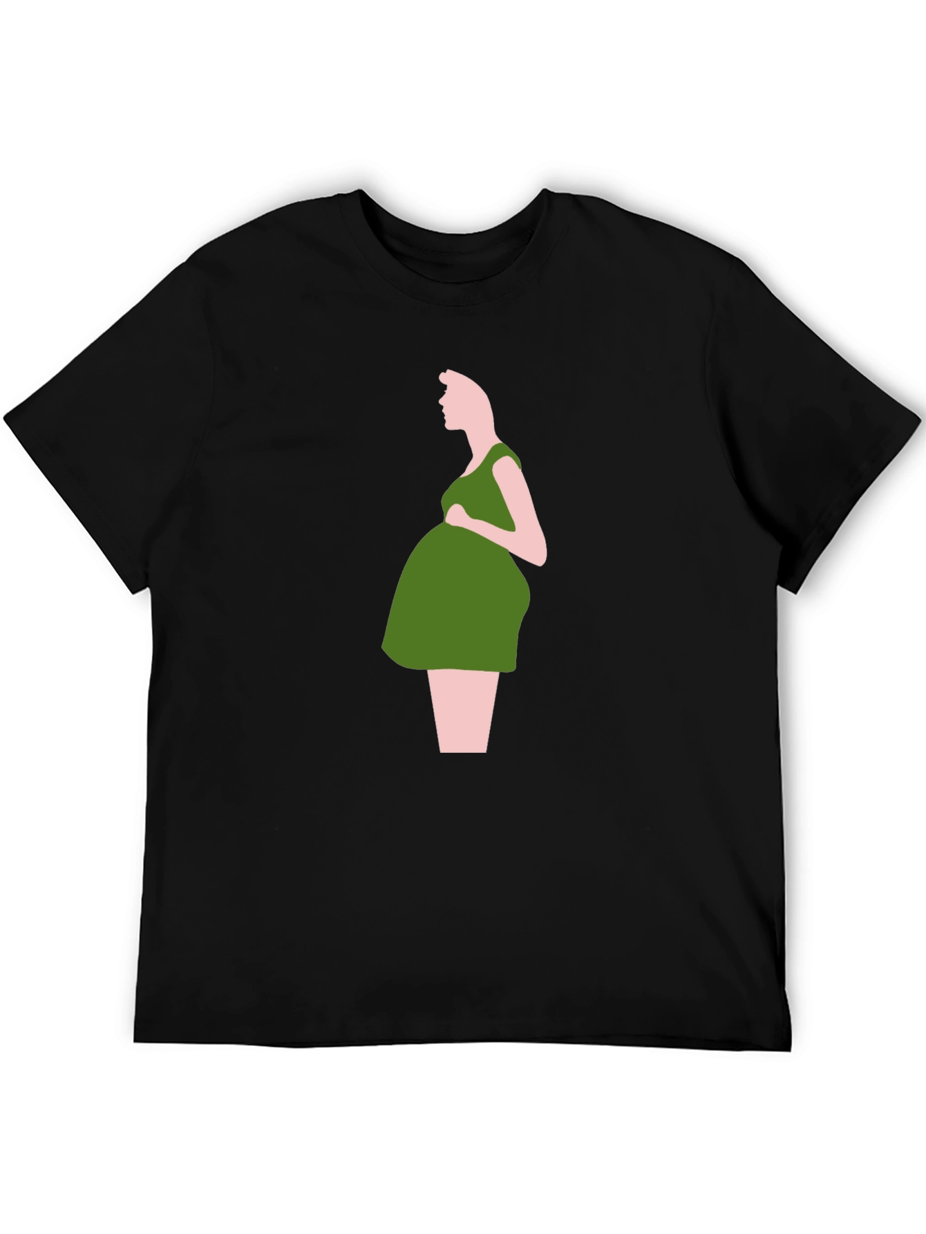 Stylish Pregnancy Silhouette T-Shirt