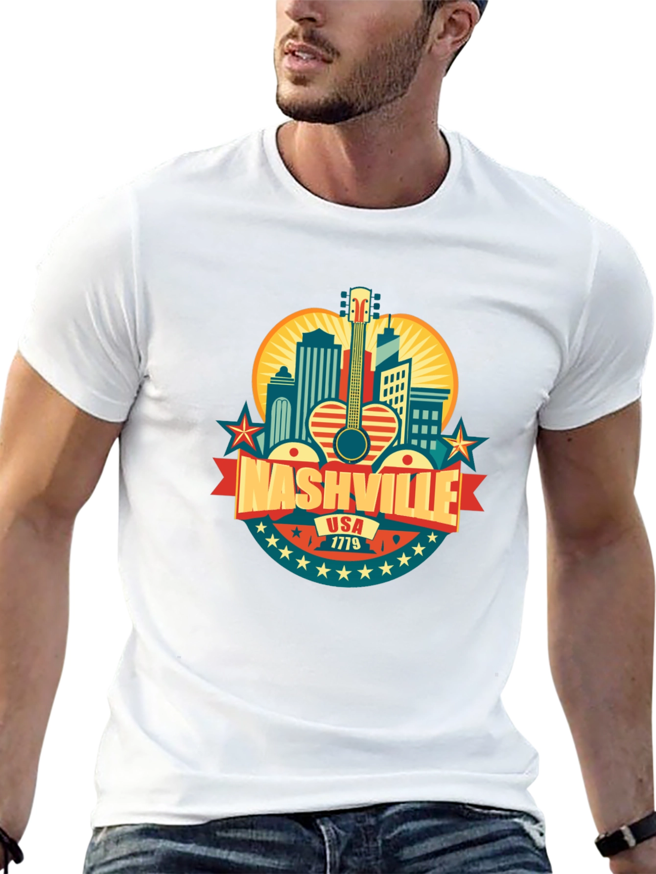 Nashville USA 1779 Graphic T-Shirt
