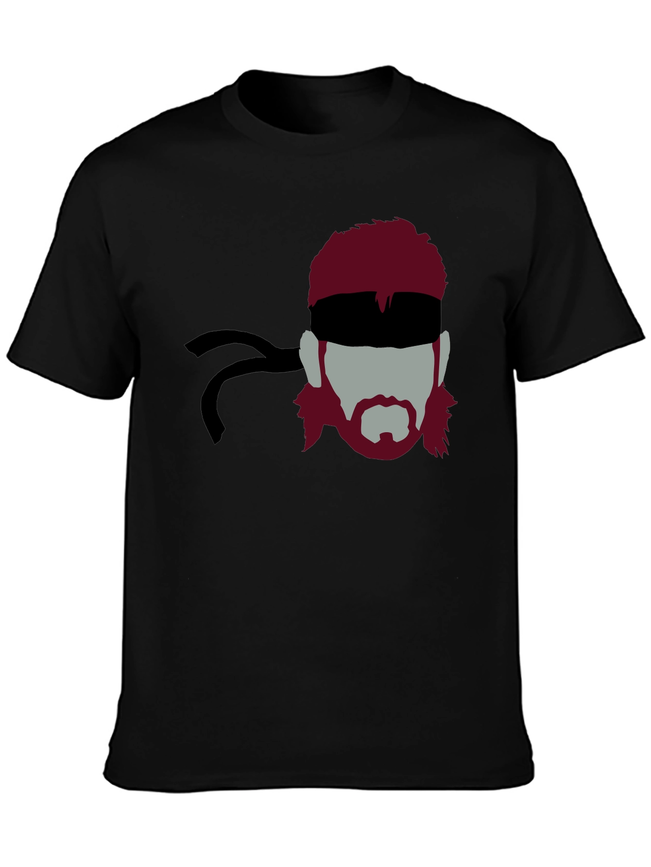 Stealthy Solid Snake Graphic Tee - Black