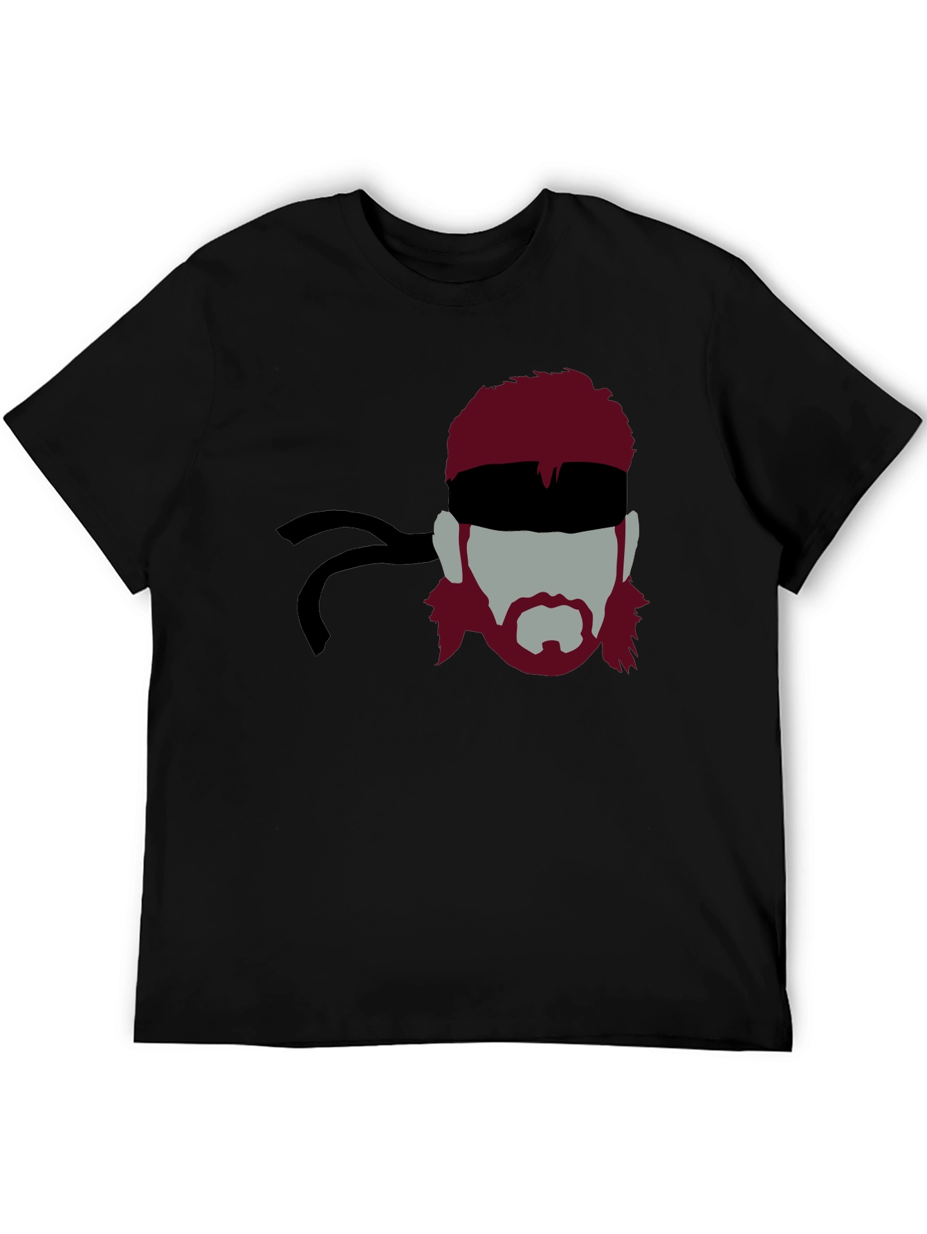 Stealthy Solid Snake Graphic Tee - Black
