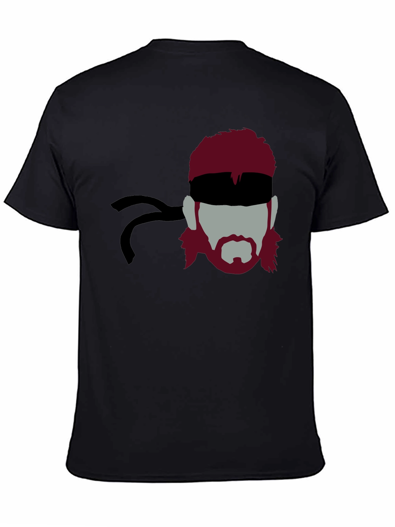 Stealthy Solid Snake Graphic Tee - Black