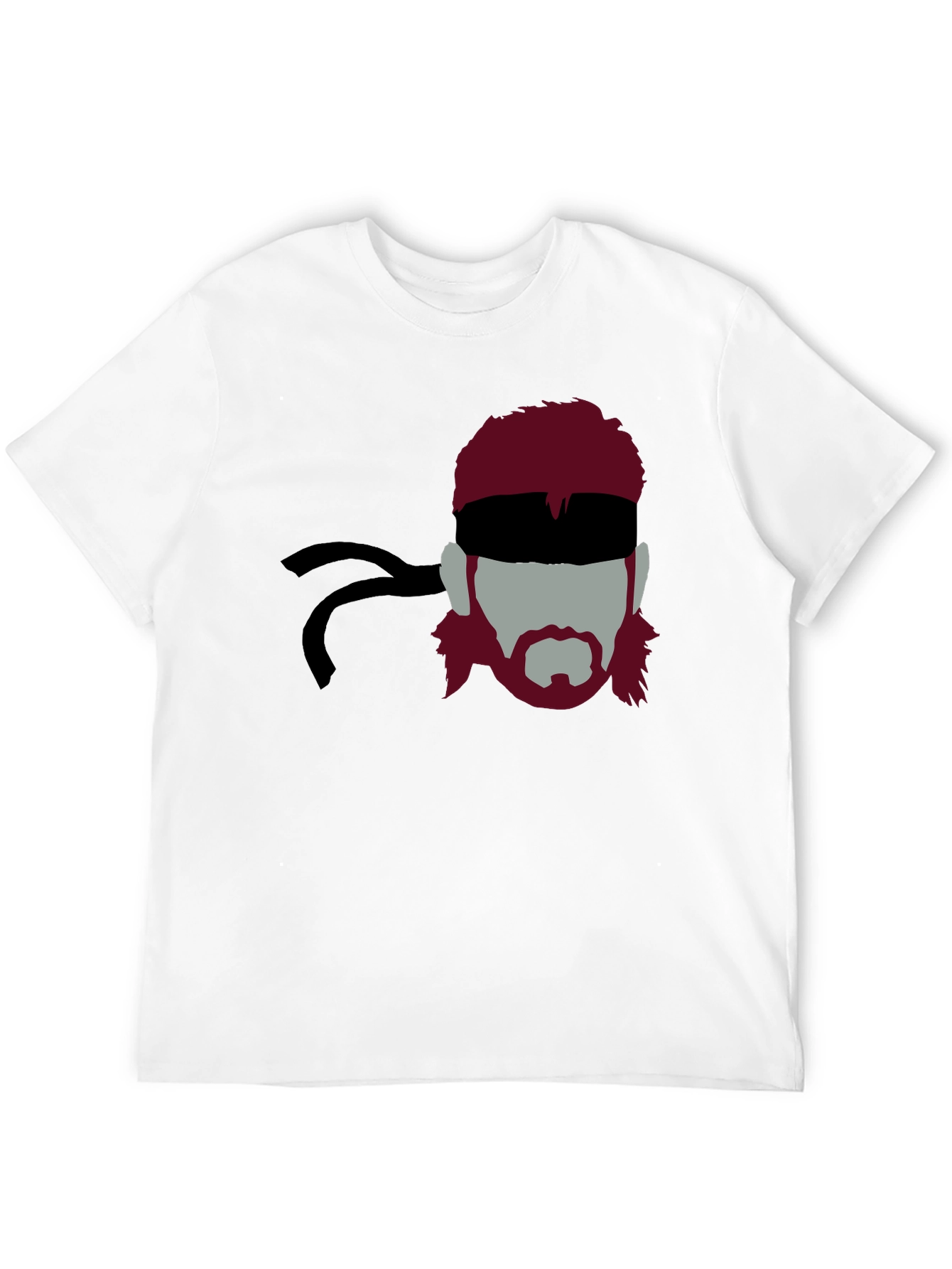 Stealthy Solid Snake Graphic Tee - Black