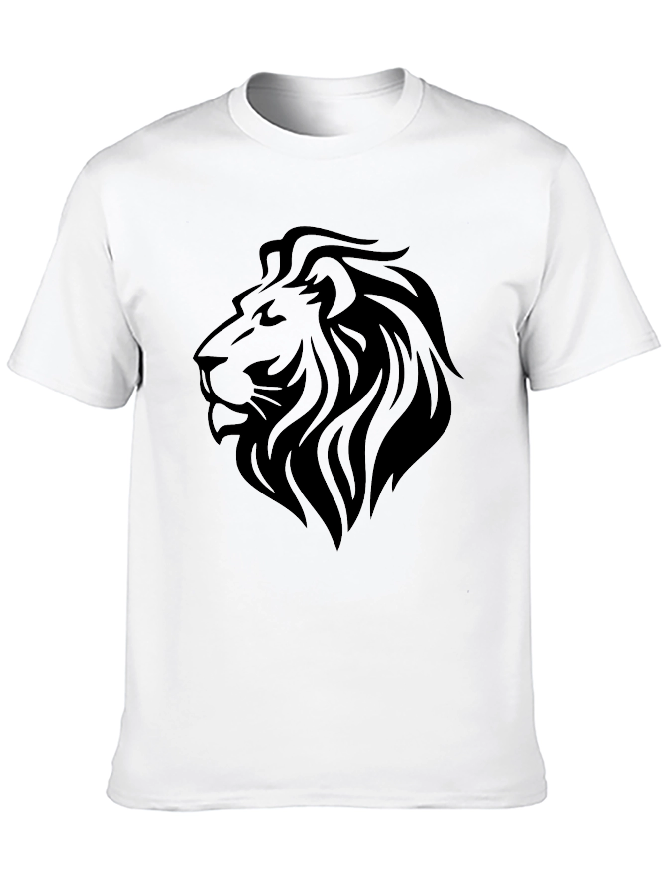 Black Lion Graphic Print T-Shirt