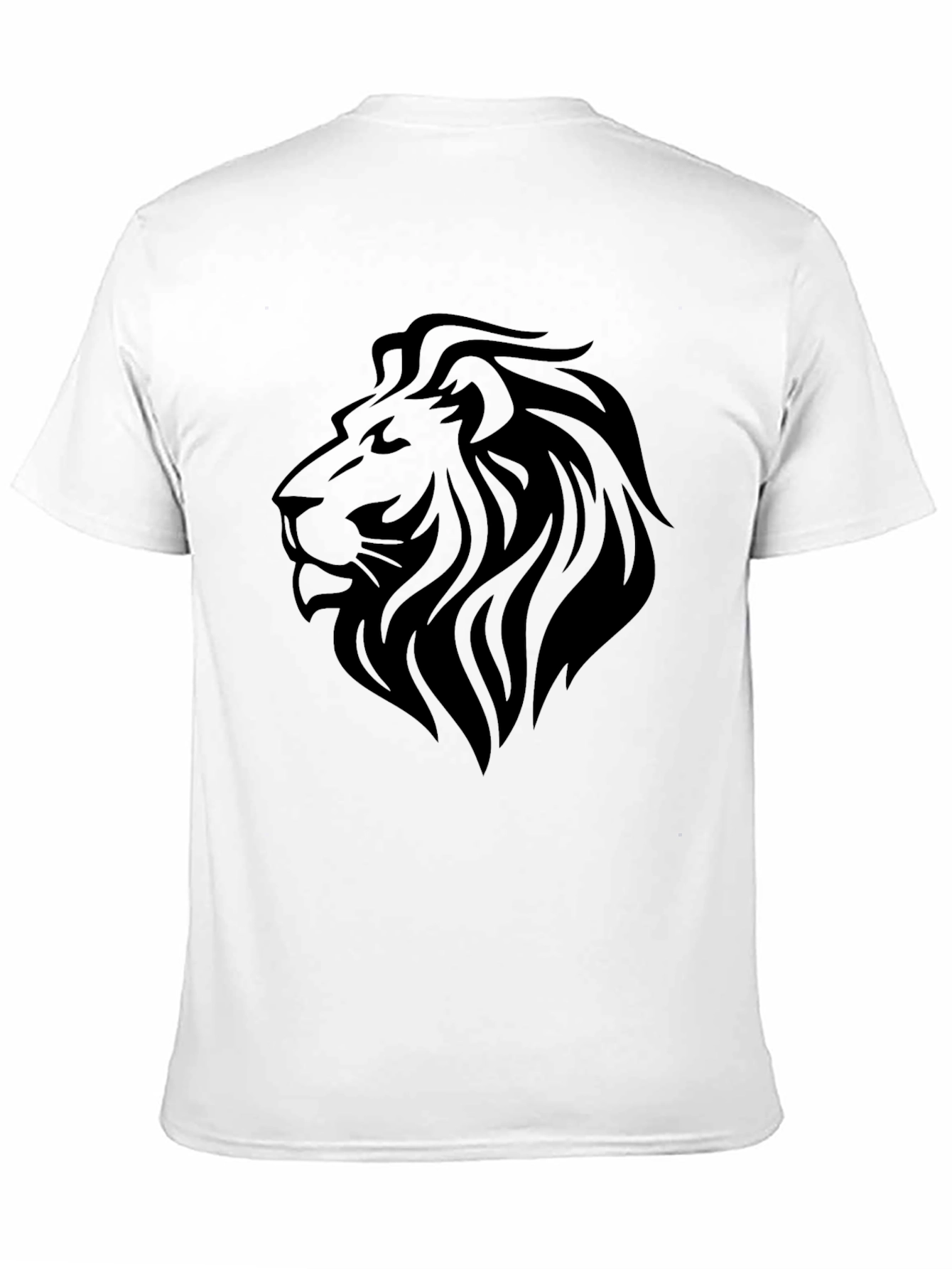 Black Lion Graphic Print T-Shirt