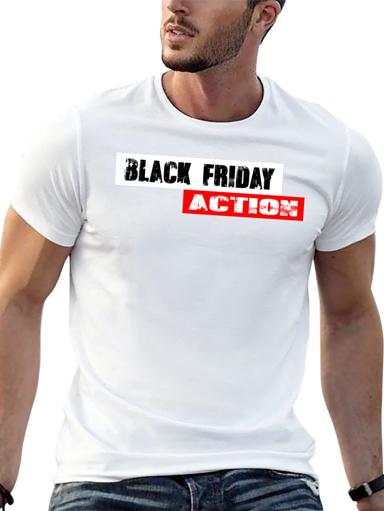Black Friday Action T-Shirt - Stylish Design