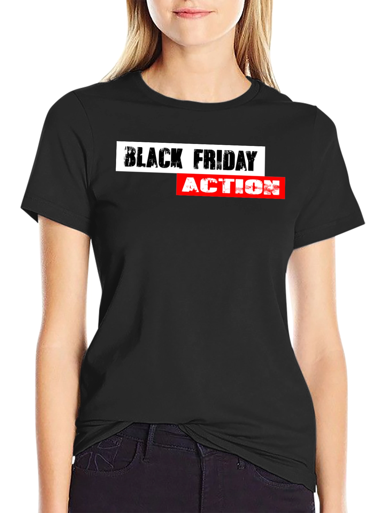 Black Friday Action T-Shirt - Stylish Design