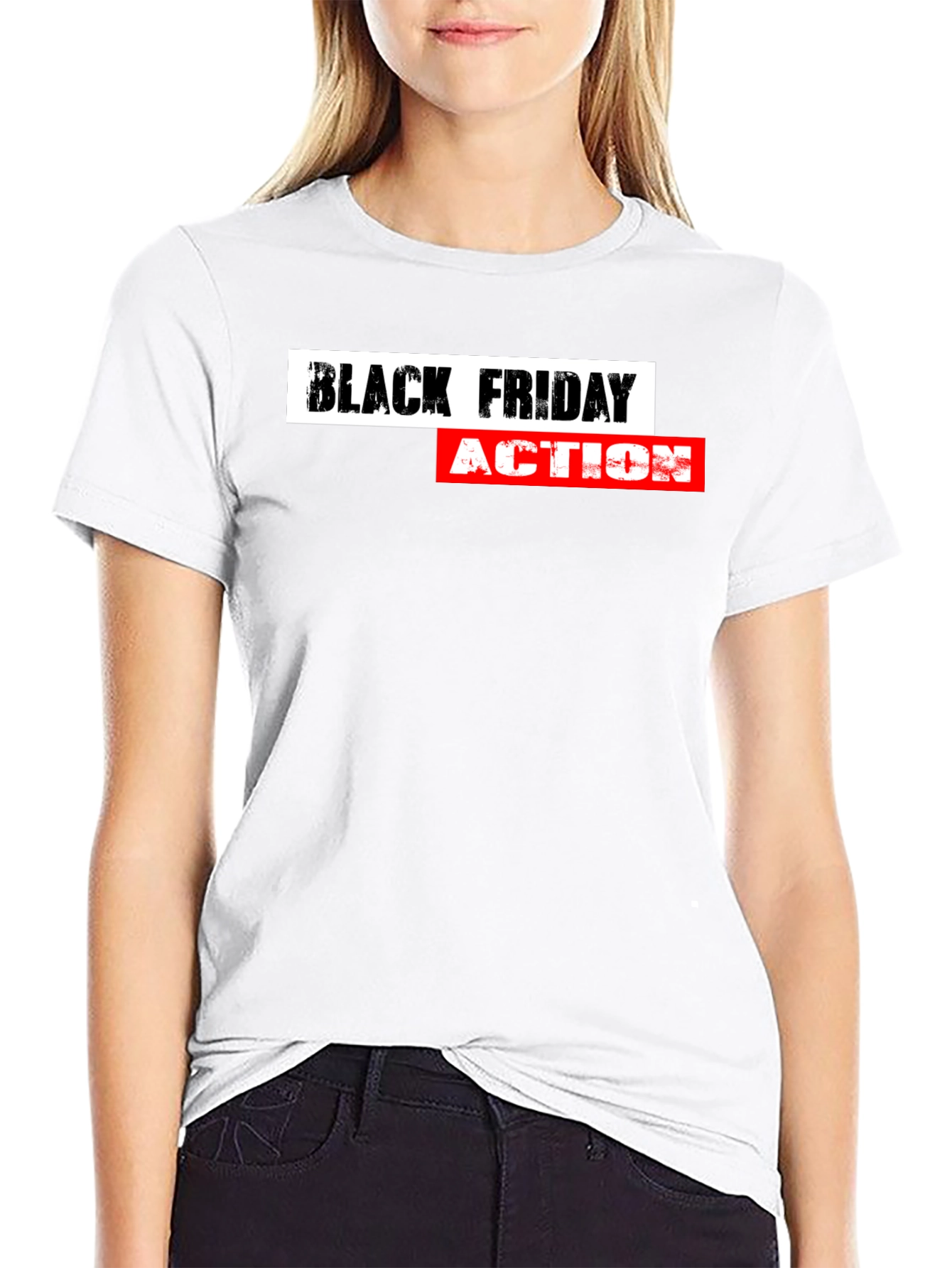 Black Friday Action T-Shirt - Stylish Design