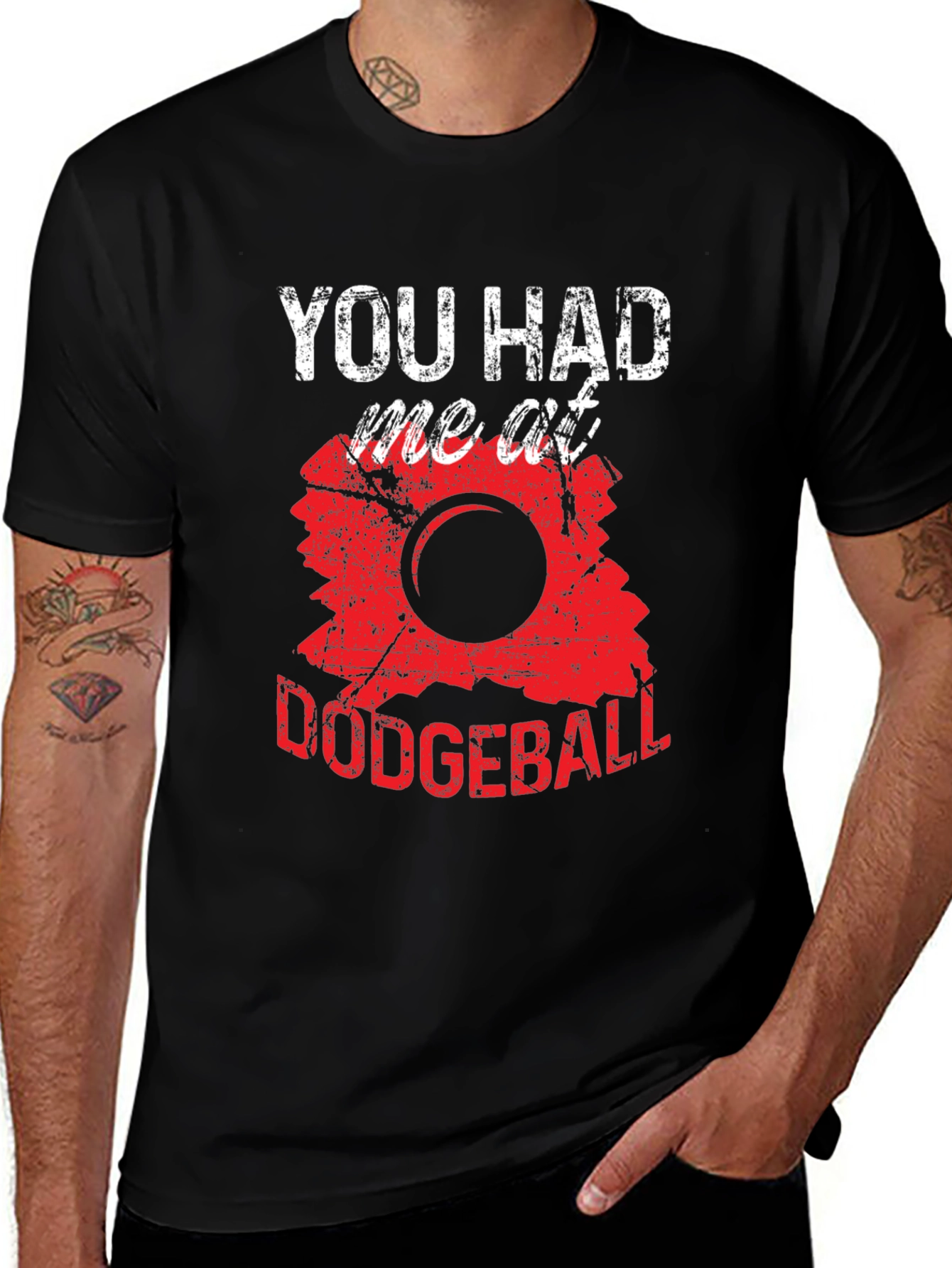 Funny Dodgeball T-Shirt - You Had Me At Dodgeball