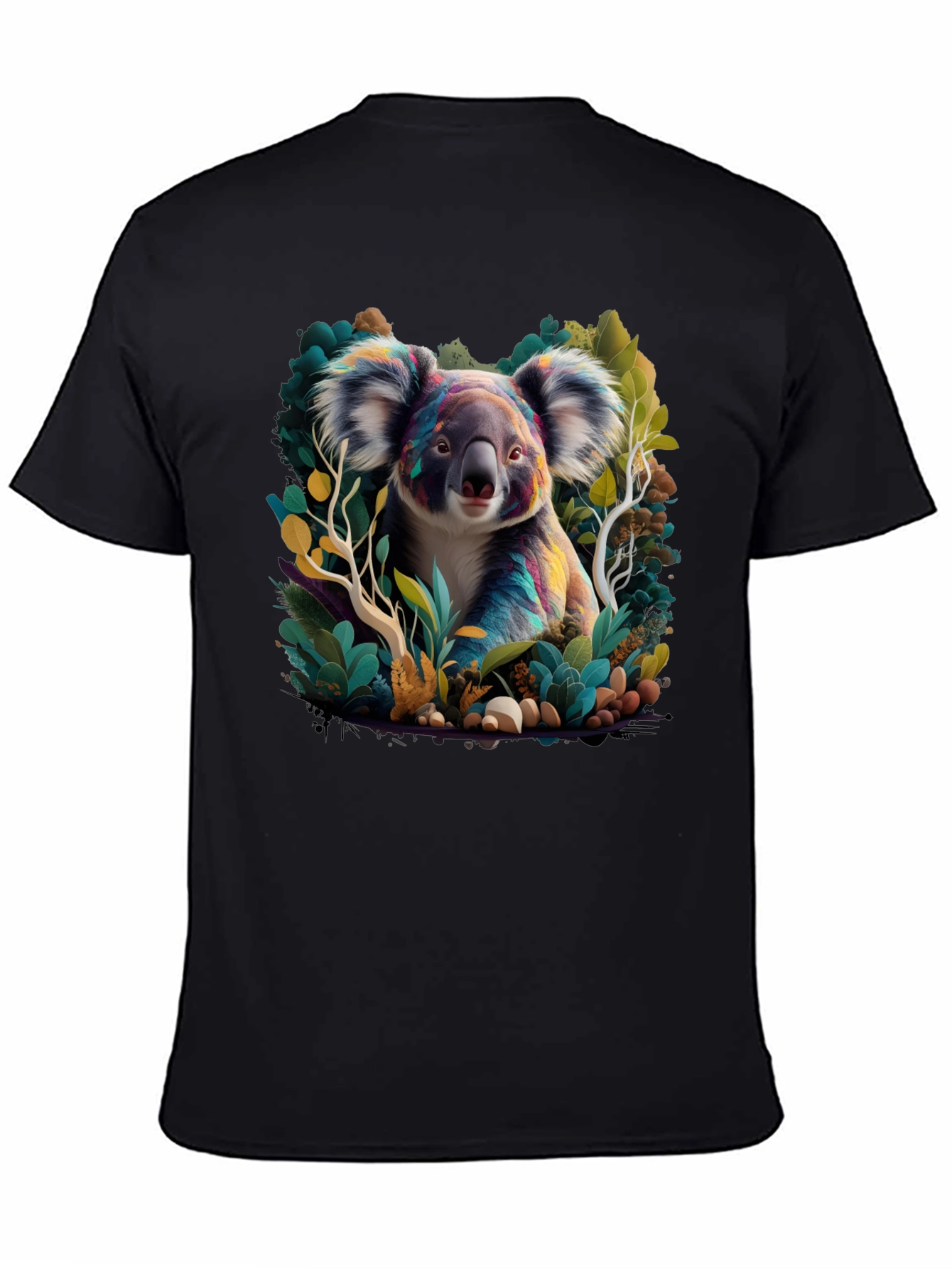 Koala Art Graphic Tee - Black