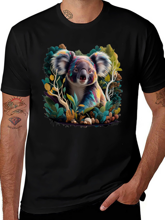 Koala Art Graphic Tee - Black