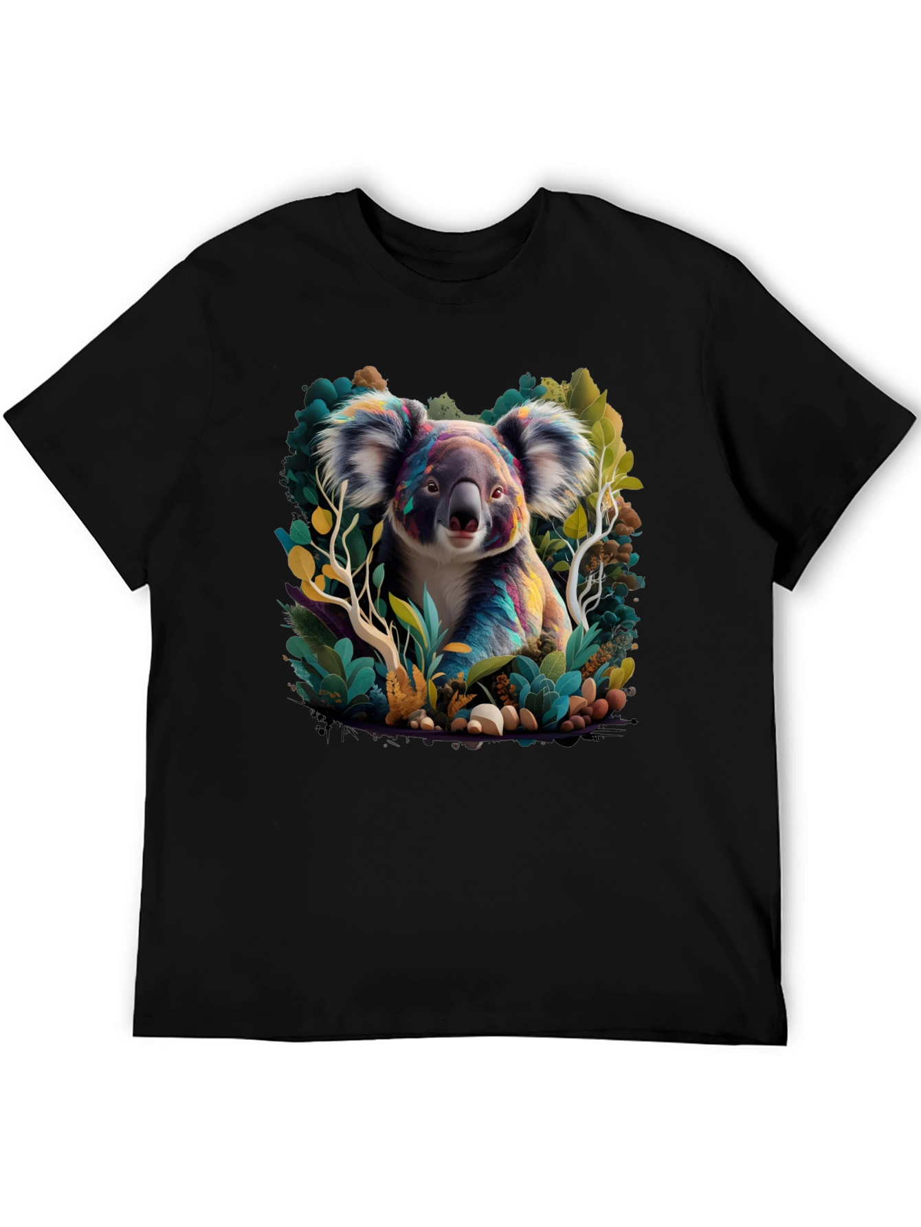 Koala Art Graphic Tee - Black