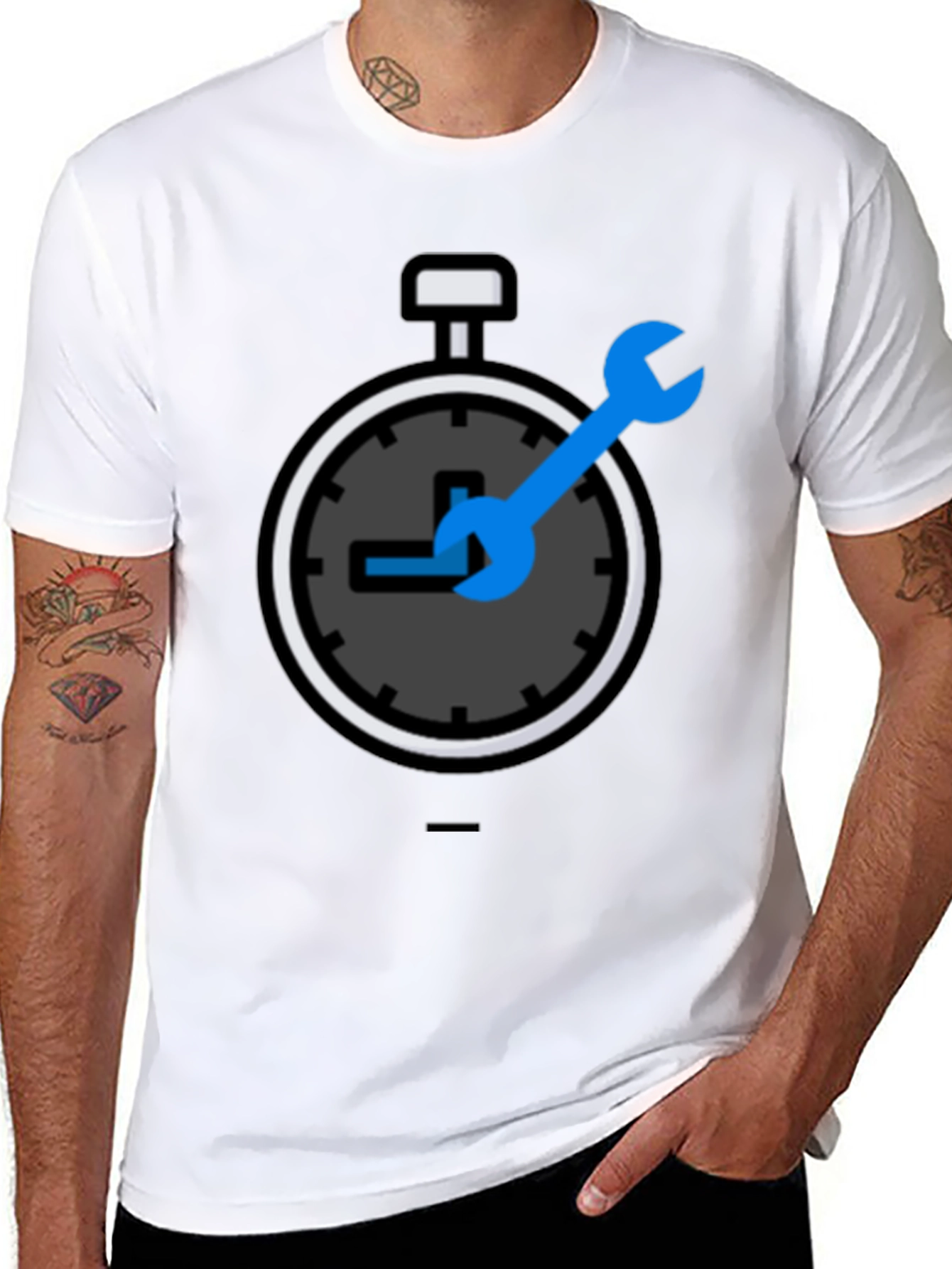 Funny Mechanic Time Wrench T-Shirt