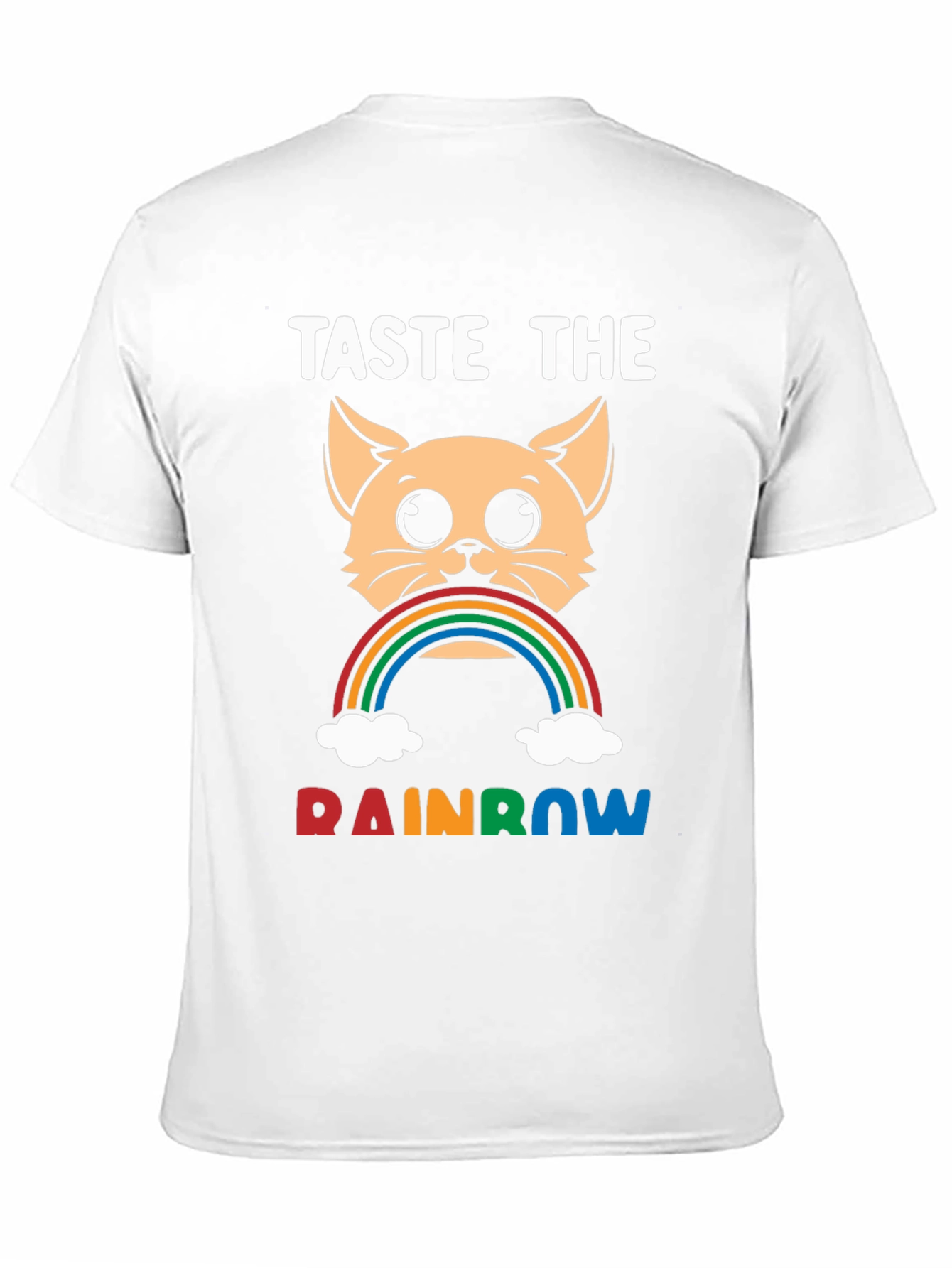 Taste the Rainbow Cat Graphic T-Shirt