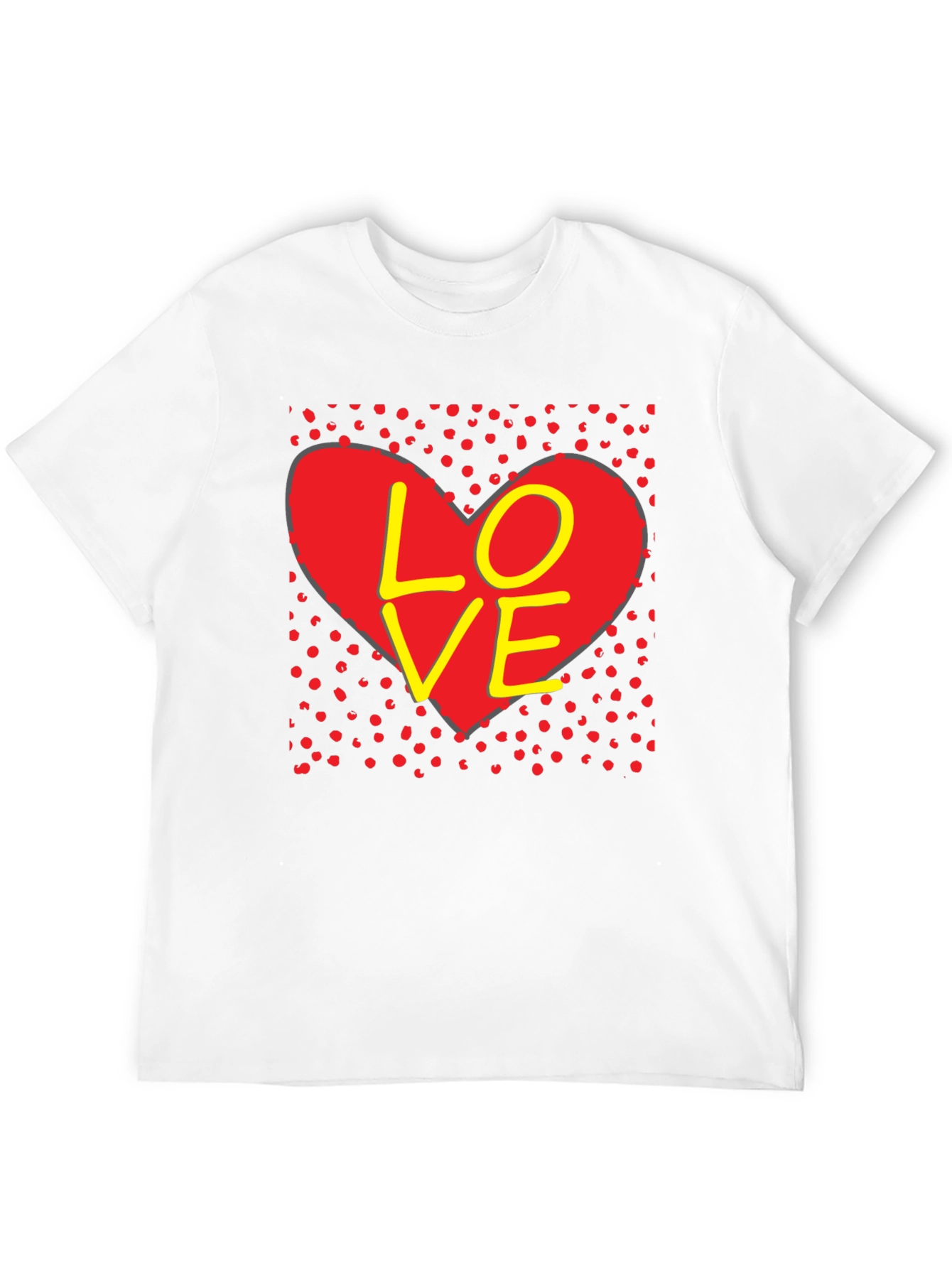 Love Heart Graphic T-Shirt - Black