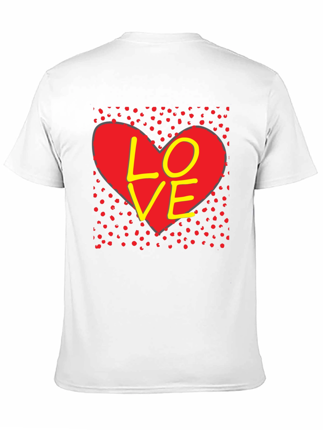 Love Heart Graphic T-Shirt - Black
