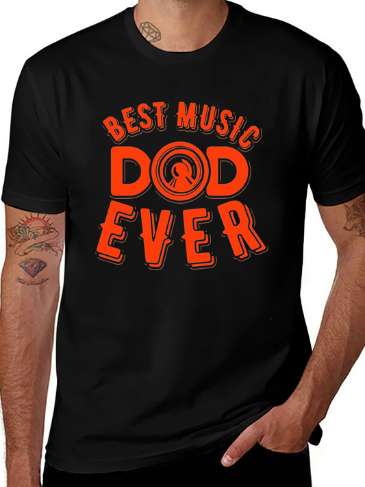 Best Music DAD Ever Graphic Tee