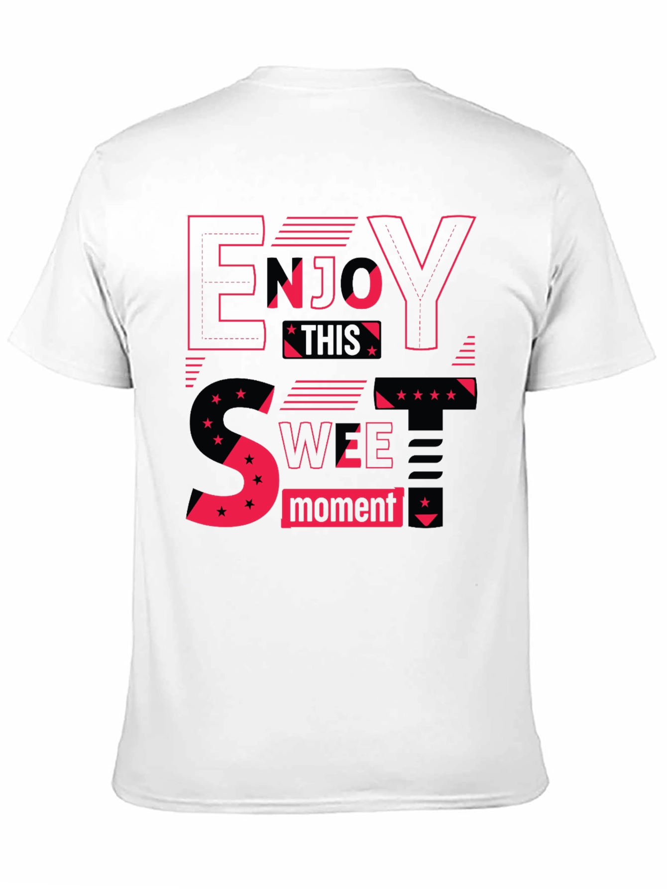 Enjoy This Sweet Moment Black Graphic Tee
