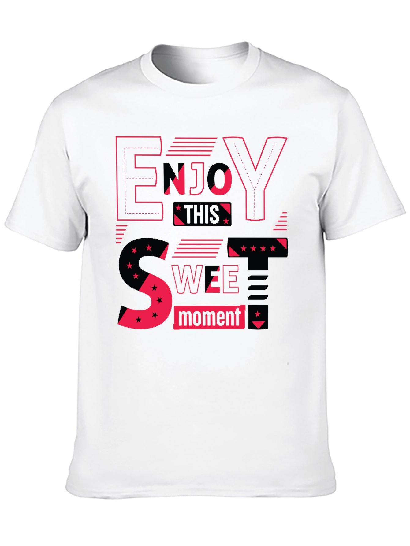 Enjoy This Sweet Moment Black Graphic Tee