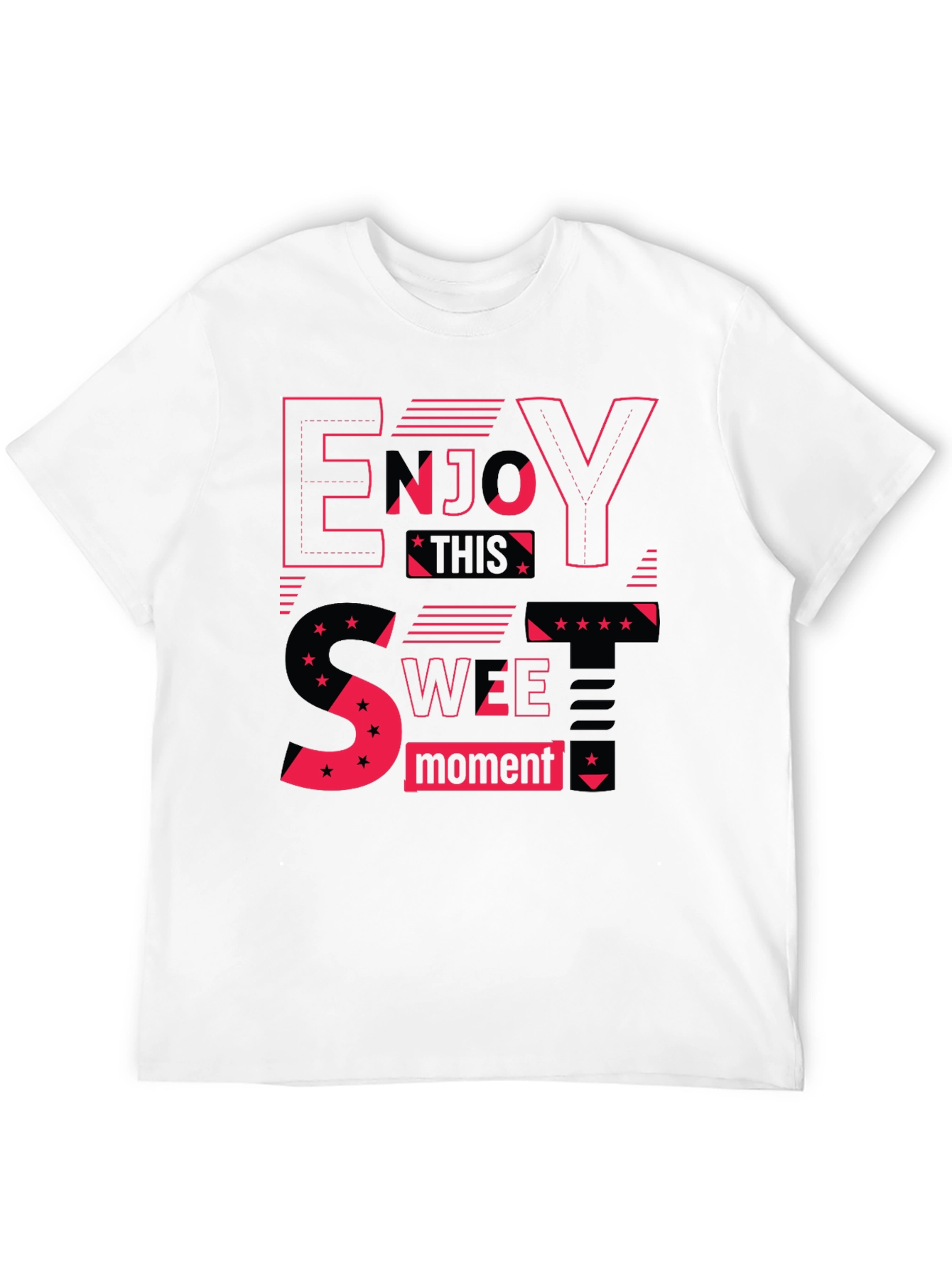 Enjoy This Sweet Moment Black Graphic Tee