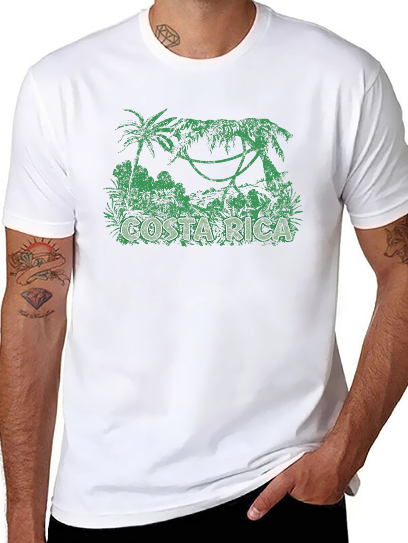 Costa Rica Graphic T-Shirt - Jungle Print Tee