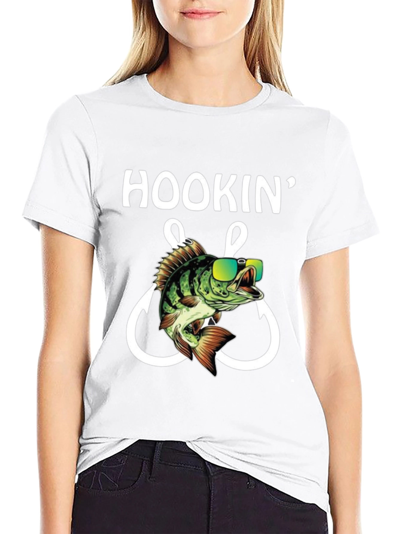 Hookin Bass Fishing T-Shirt