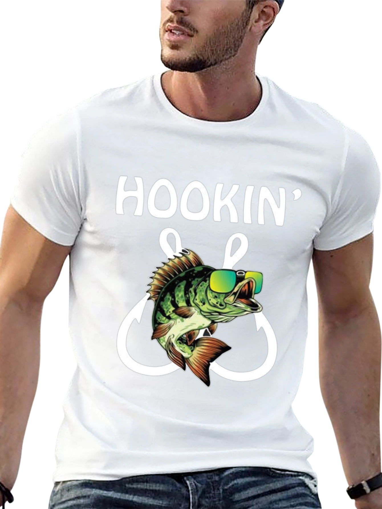 Hookin Bass Fishing T-Shirt