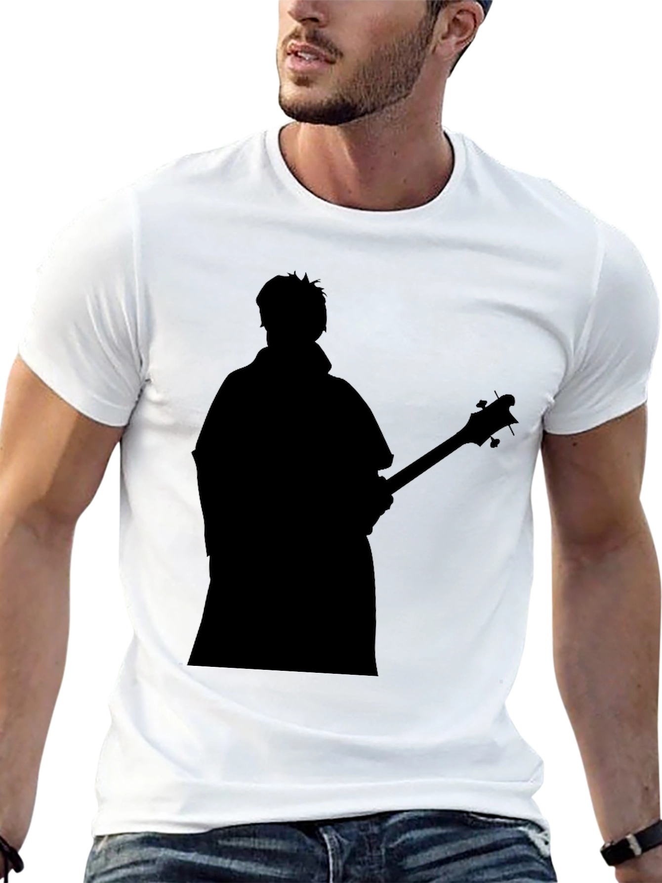 Silhouette Musician Graphic T-Shirt